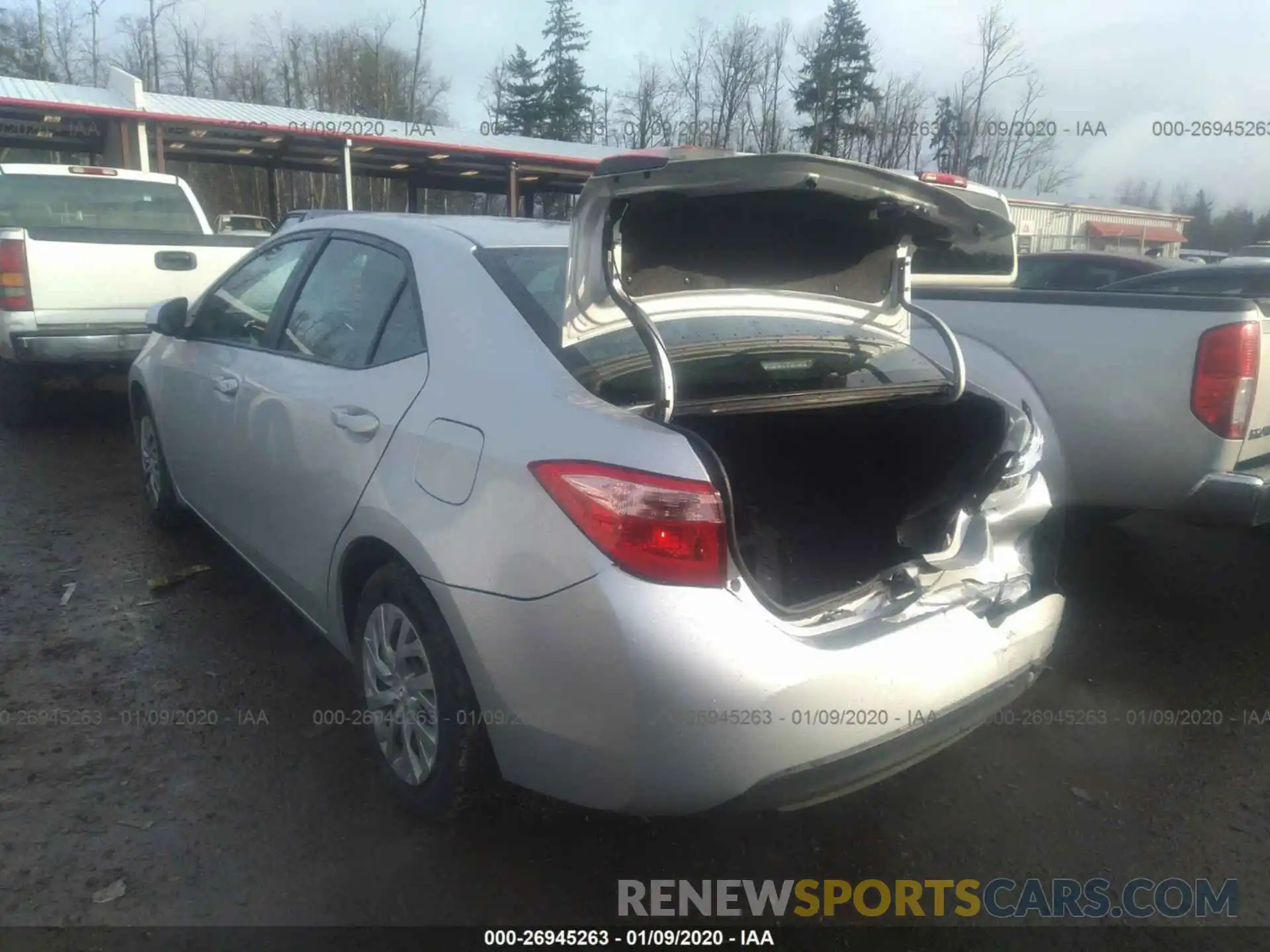 3 Photograph of a damaged car 2T1BURHE5KC188394 TOYOTA COROLLA 2019