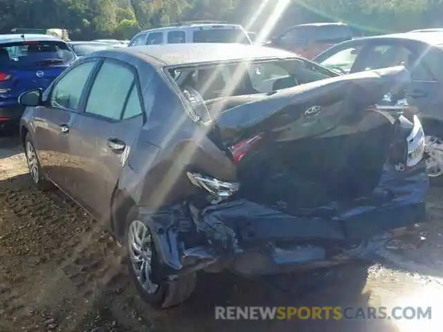 3 Photograph of a damaged car 2T1BURHE5KC188444 TOYOTA COROLLA 2019