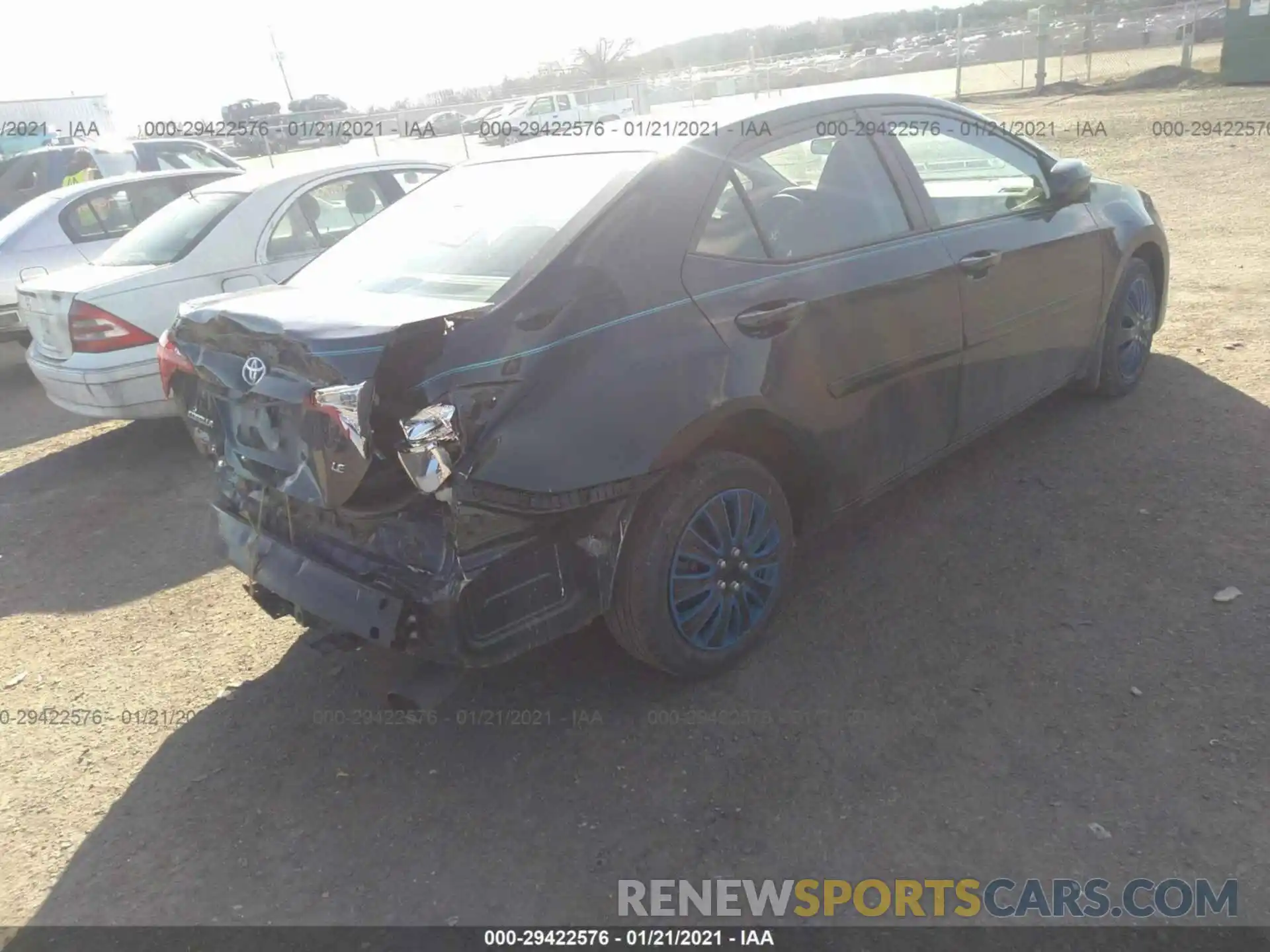 4 Photograph of a damaged car 2T1BURHE5KC188573 TOYOTA COROLLA 2019