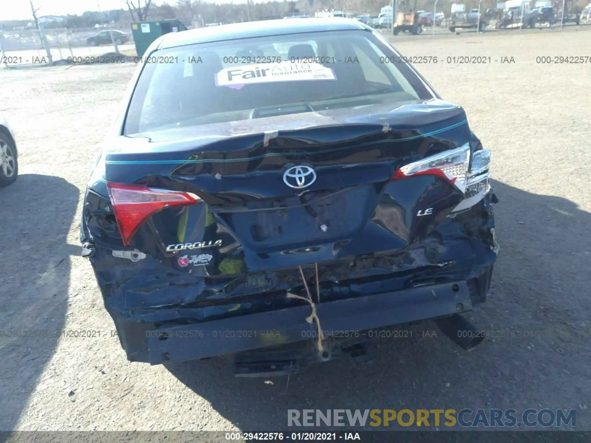 6 Photograph of a damaged car 2T1BURHE5KC188573 TOYOTA COROLLA 2019