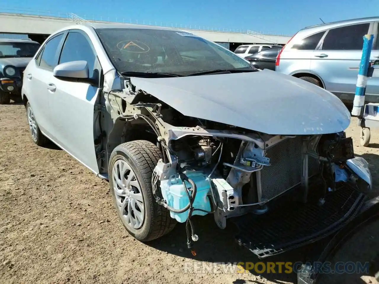 1 Photograph of a damaged car 2T1BURHE5KC191229 TOYOTA COROLLA 2019