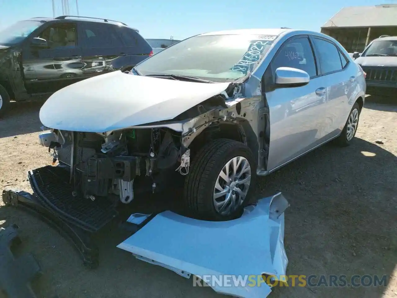 2 Photograph of a damaged car 2T1BURHE5KC191229 TOYOTA COROLLA 2019