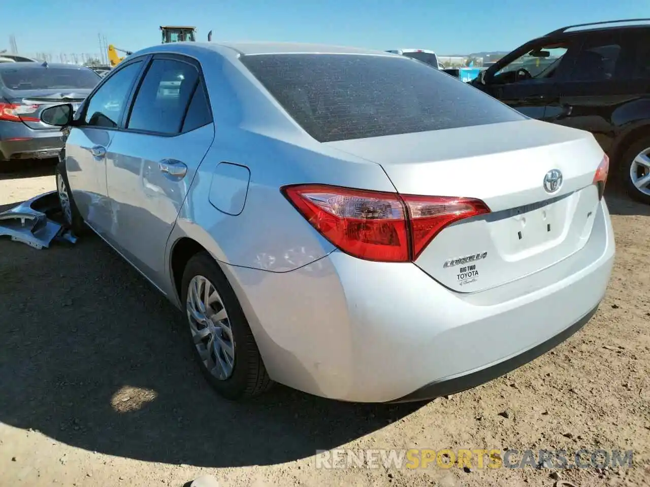 3 Photograph of a damaged car 2T1BURHE5KC191229 TOYOTA COROLLA 2019