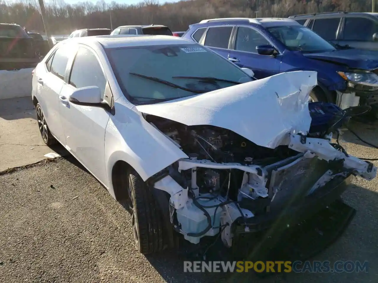 1 Photograph of a damaged car 2T1BURHE5KC191540 TOYOTA COROLLA 2019