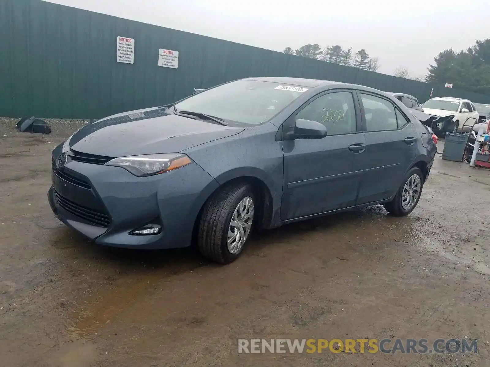 2 Photograph of a damaged car 2T1BURHE5KC191585 TOYOTA COROLLA 2019