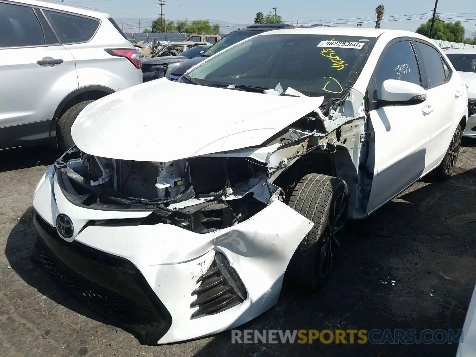 2 Photograph of a damaged car 2T1BURHE5KC192008 TOYOTA COROLLA 2019