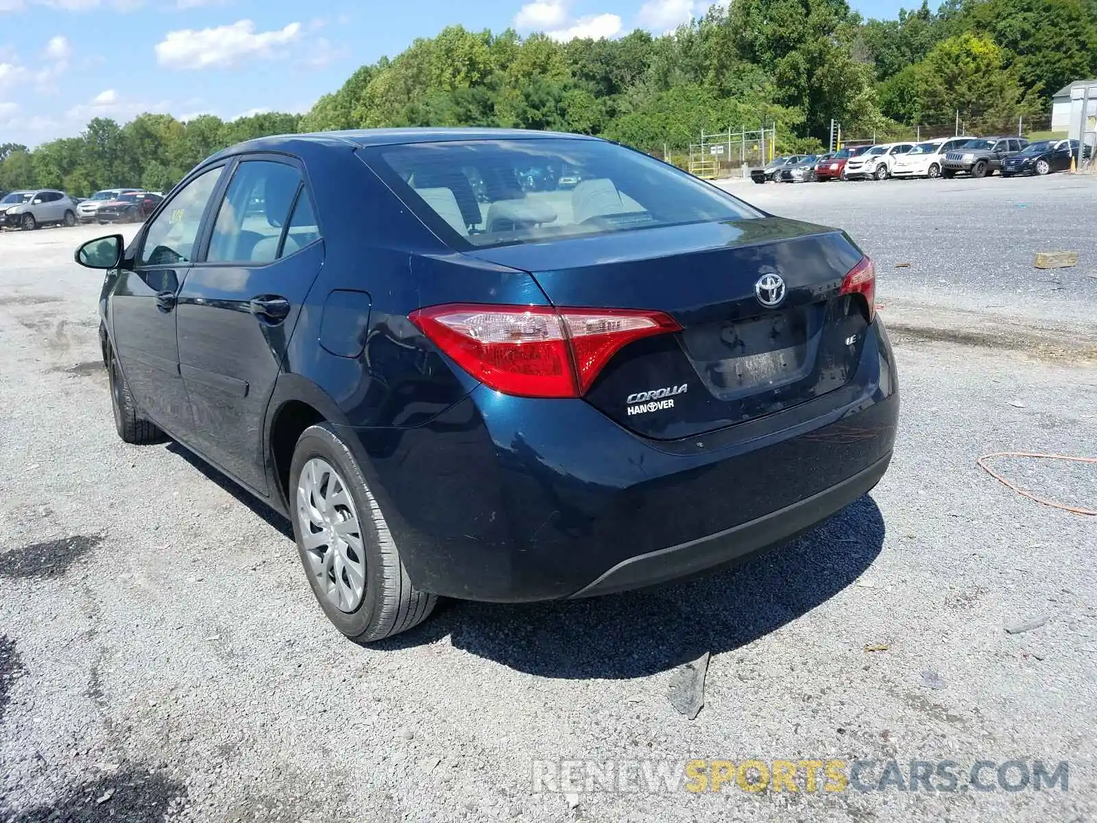 3 Photograph of a damaged car 2T1BURHE5KC192249 TOYOTA COROLLA 2019