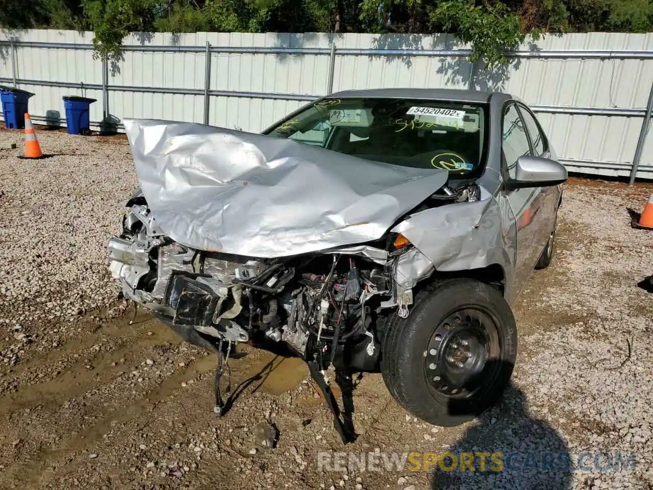 2 Photograph of a damaged car 2T1BURHE5KC192901 TOYOTA COROLLA 2019