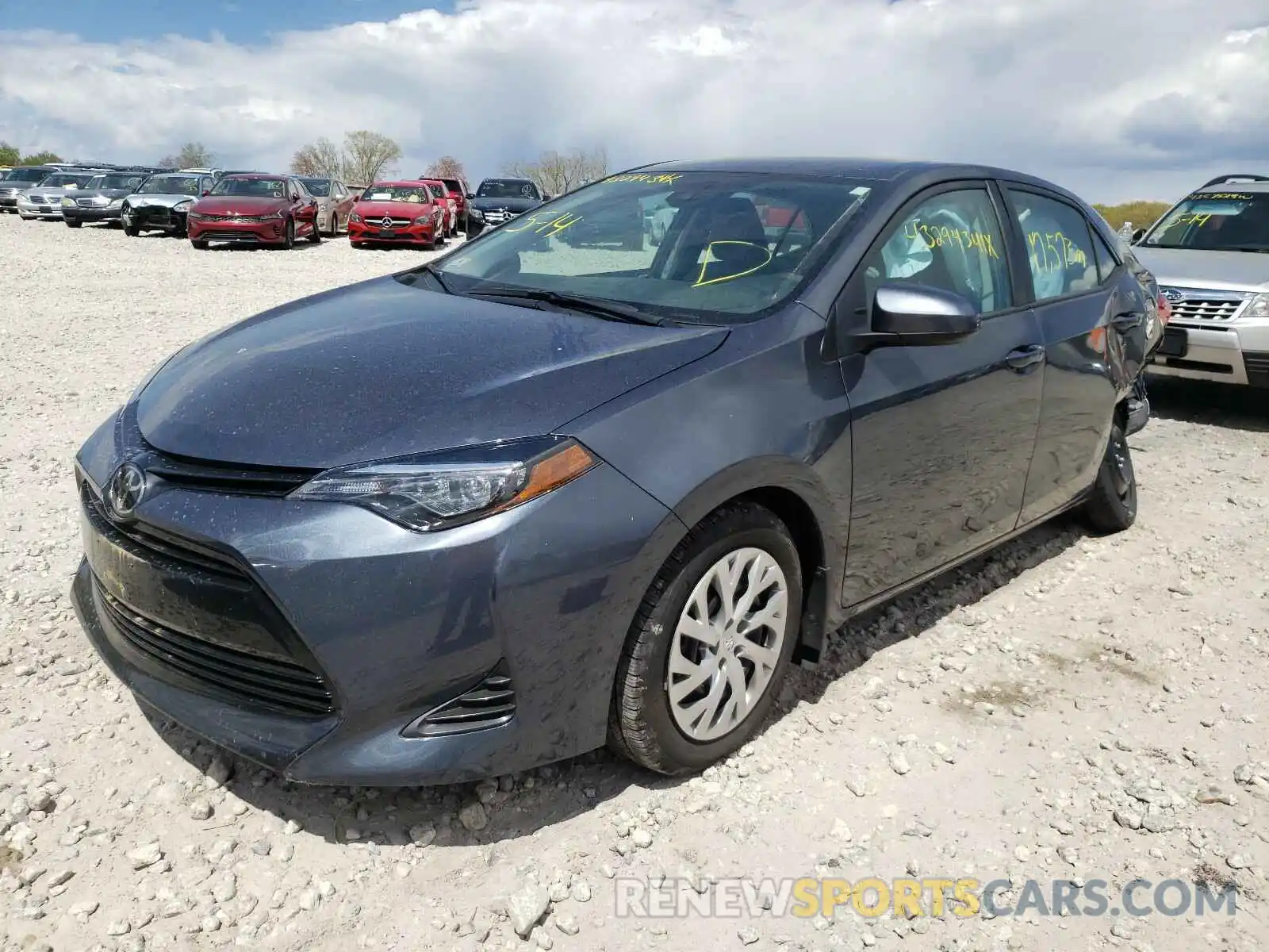 2 Photograph of a damaged car 2T1BURHE5KC193627 TOYOTA COROLLA 2019