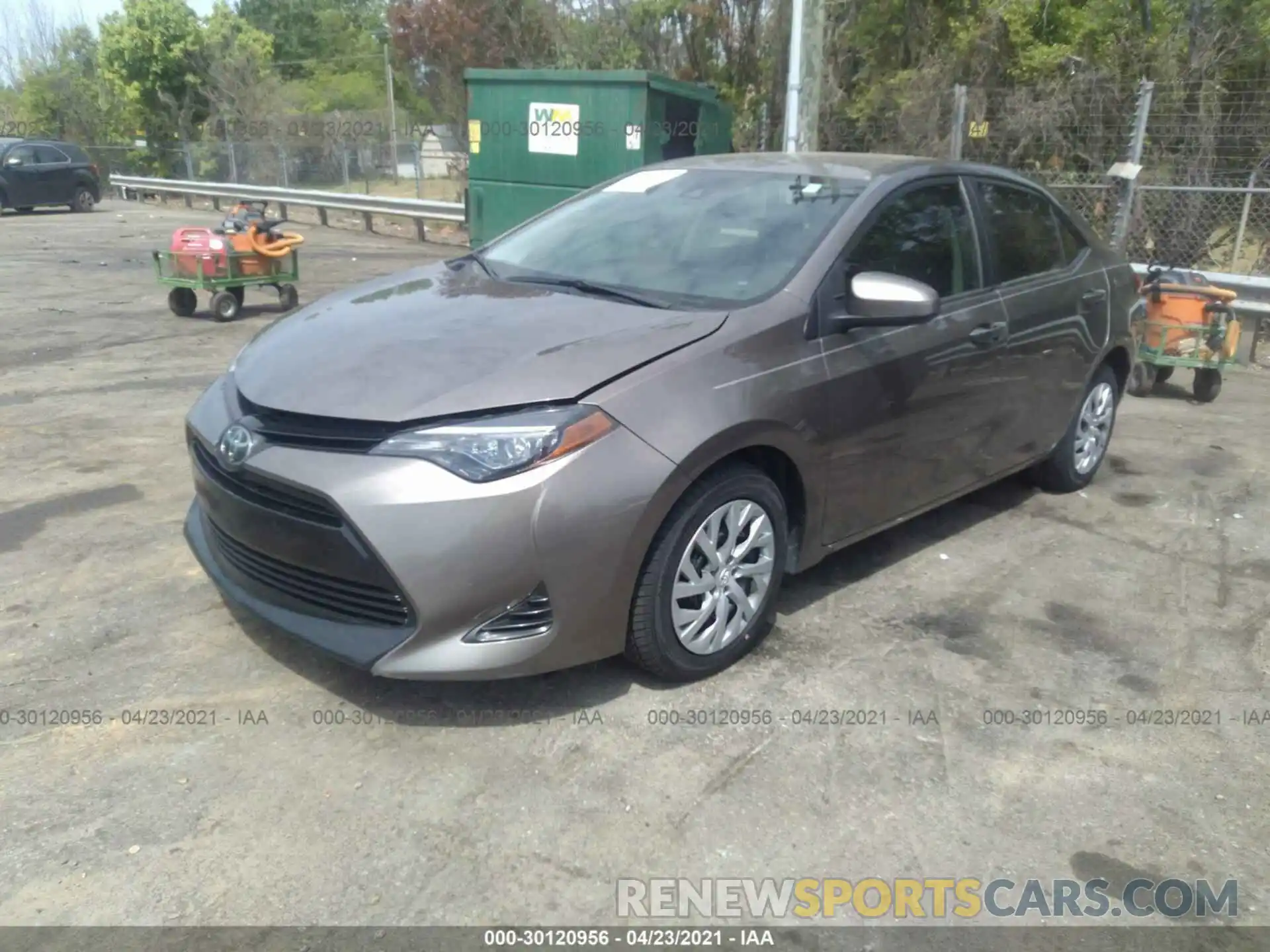 2 Photograph of a damaged car 2T1BURHE5KC193868 TOYOTA COROLLA 2019