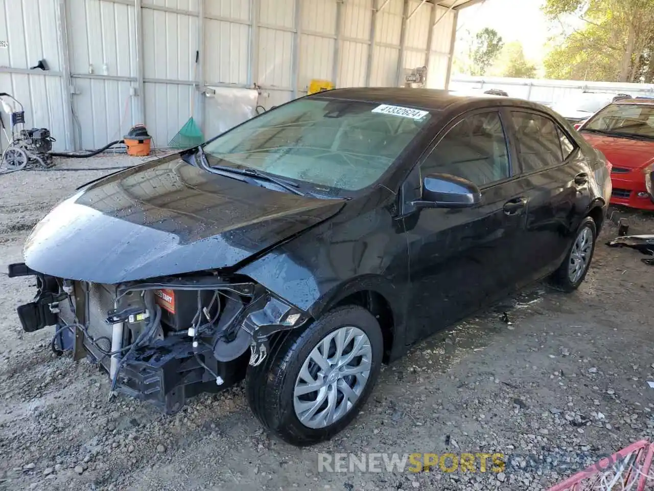 1 Photograph of a damaged car 2T1BURHE5KC196169 TOYOTA COROLLA 2019