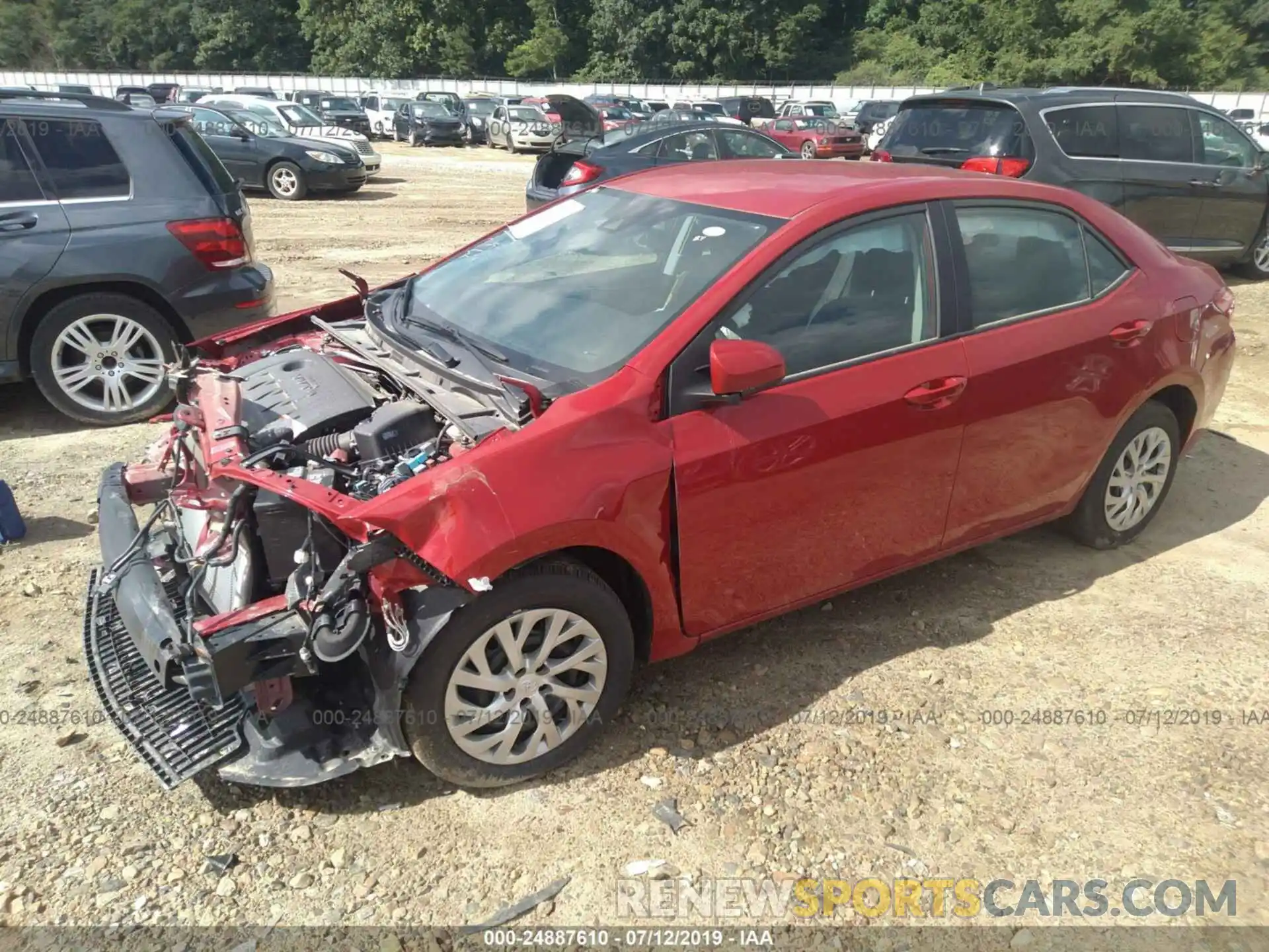 2 Photograph of a damaged car 2T1BURHE5KC196186 TOYOTA COROLLA 2019