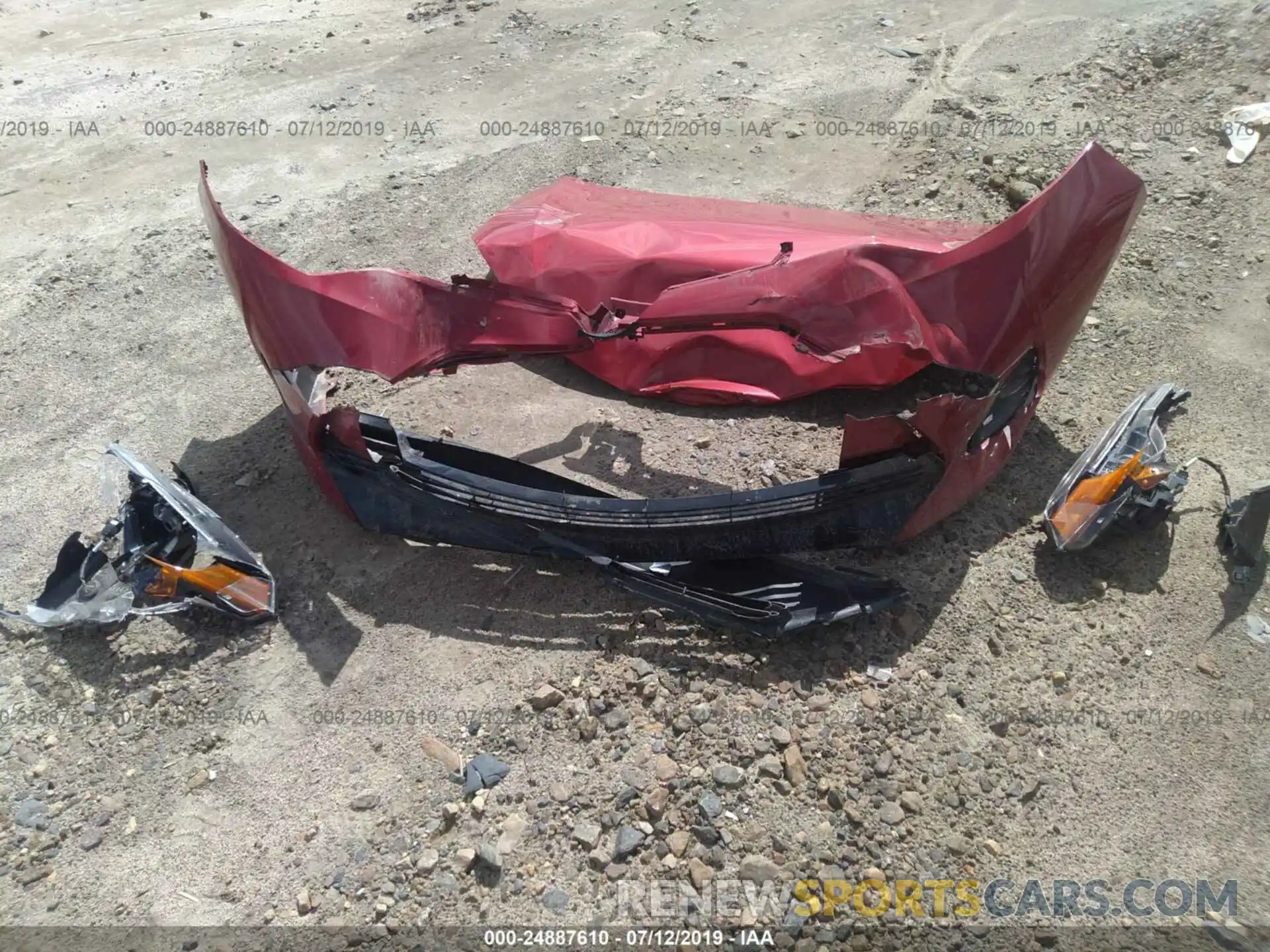 6 Photograph of a damaged car 2T1BURHE5KC196186 TOYOTA COROLLA 2019