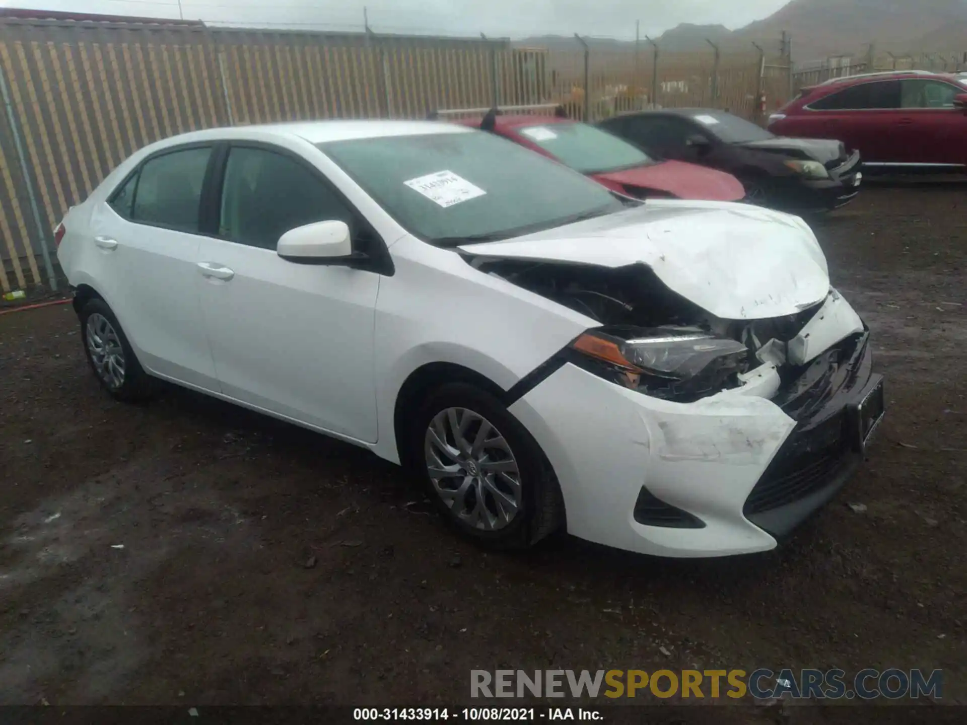 1 Photograph of a damaged car 2T1BURHE5KC196348 TOYOTA COROLLA 2019