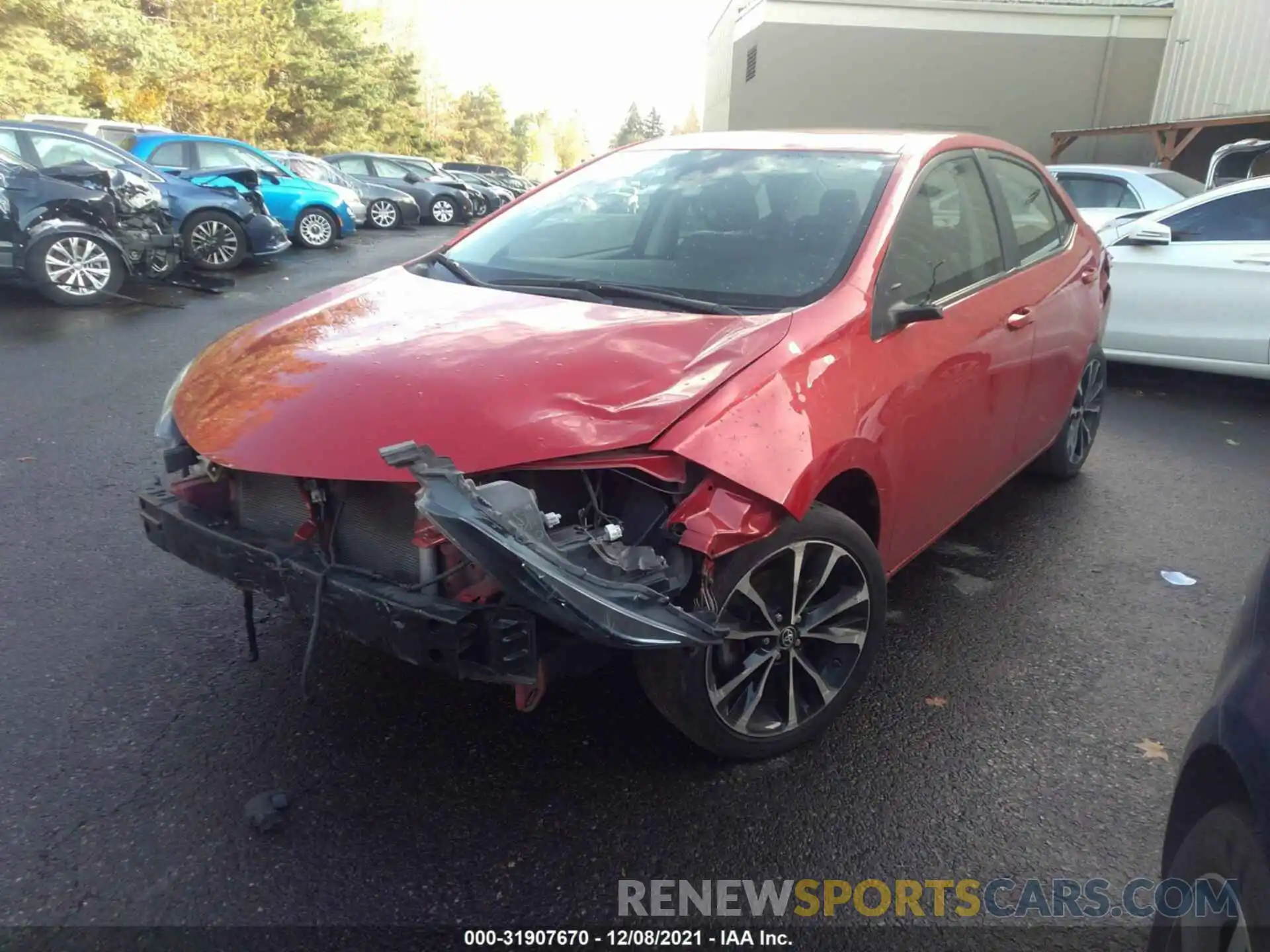 2 Photograph of a damaged car 2T1BURHE5KC197421 TOYOTA COROLLA 2019