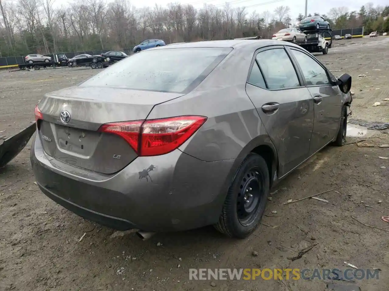 4 Photograph of a damaged car 2T1BURHE5KC197502 TOYOTA COROLLA 2019