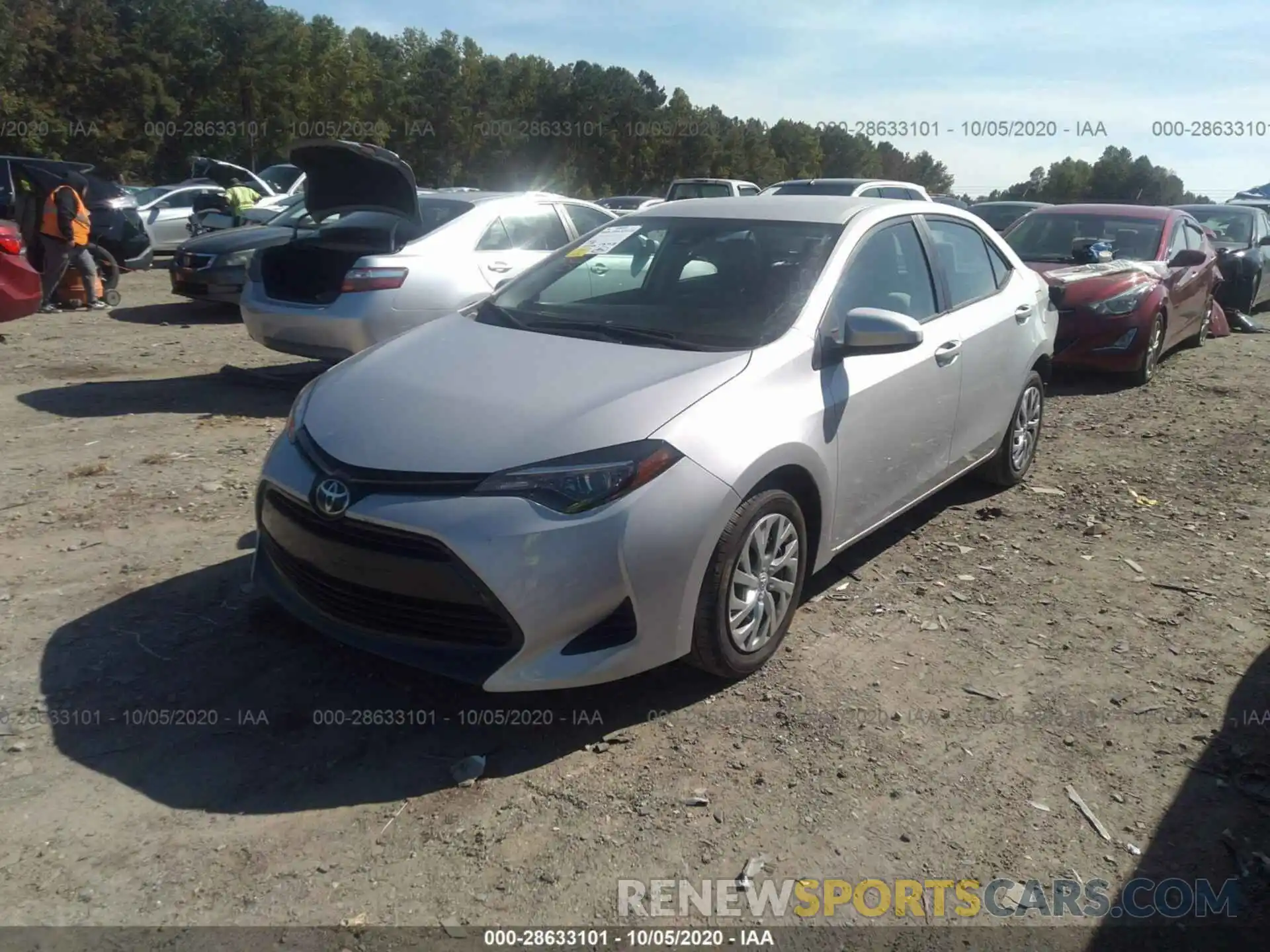 2 Photograph of a damaged car 2T1BURHE5KC197659 TOYOTA COROLLA 2019