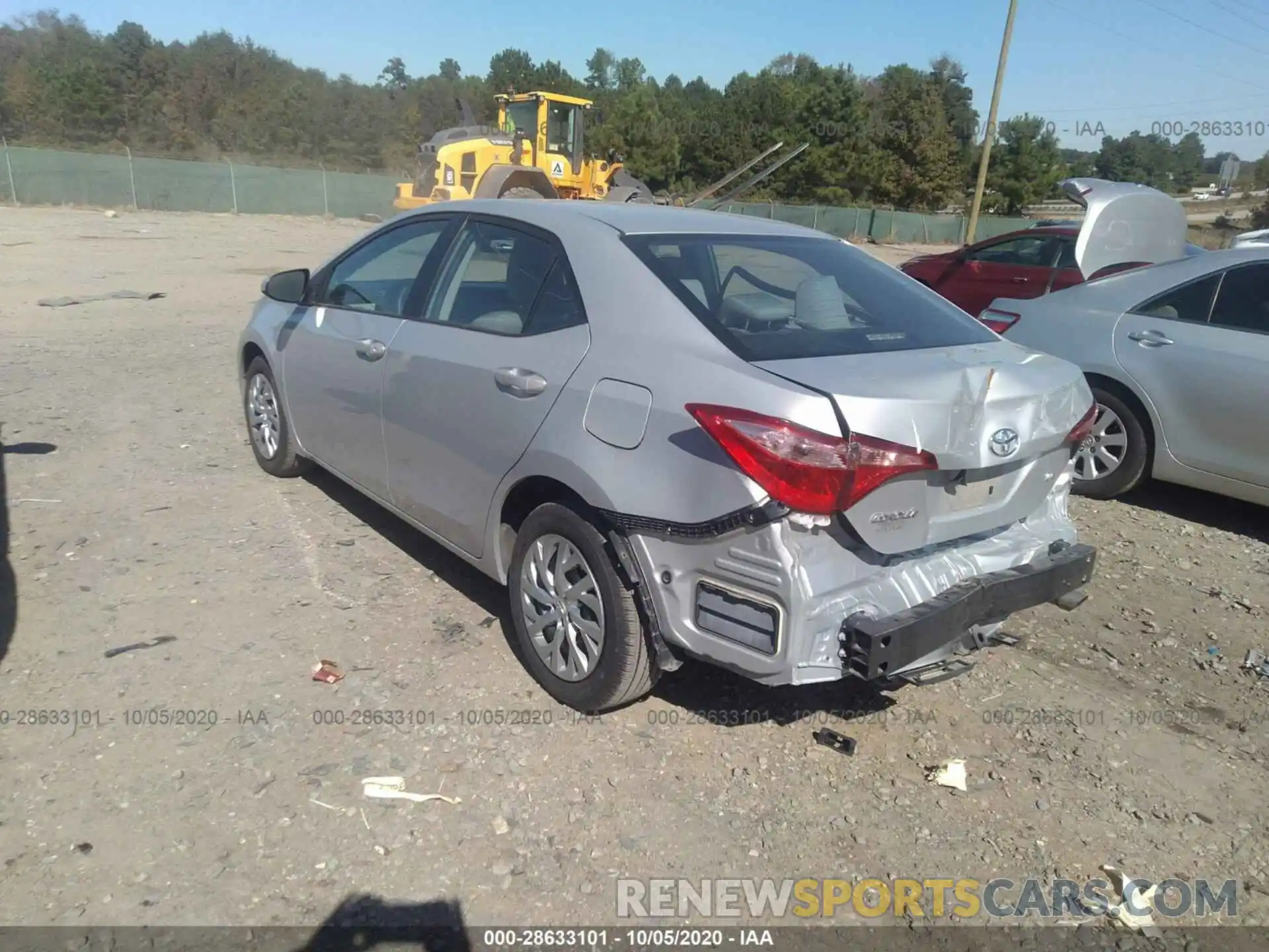 3 Photograph of a damaged car 2T1BURHE5KC197659 TOYOTA COROLLA 2019