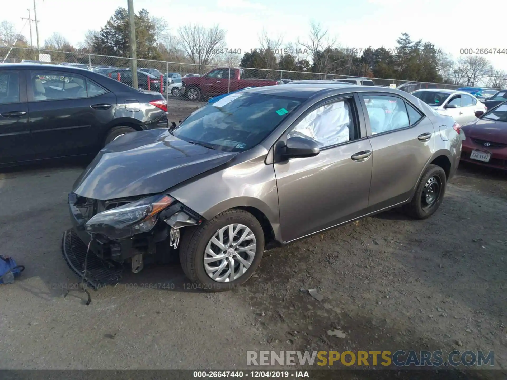 2 Photograph of a damaged car 2T1BURHE5KC198651 TOYOTA COROLLA 2019