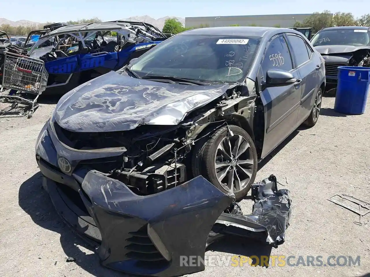 2 Photograph of a damaged car 2T1BURHE5KC199198 TOYOTA COROLLA 2019