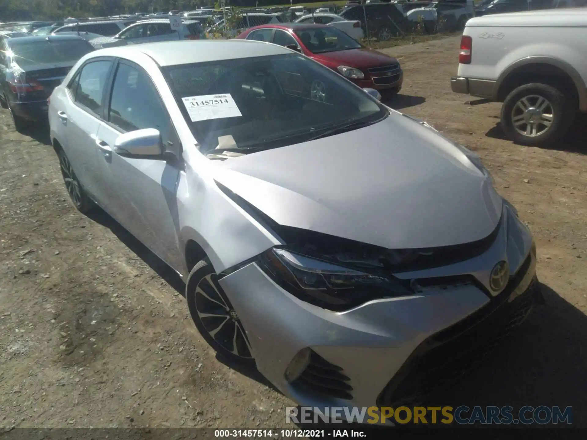 1 Photograph of a damaged car 2T1BURHE5KC199539 TOYOTA COROLLA 2019