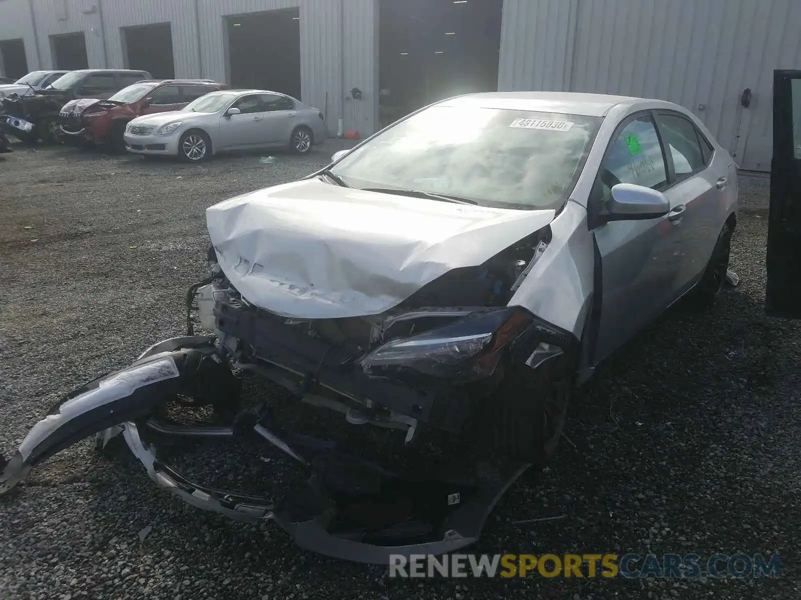 2 Photograph of a damaged car 2T1BURHE5KC199878 TOYOTA COROLLA 2019