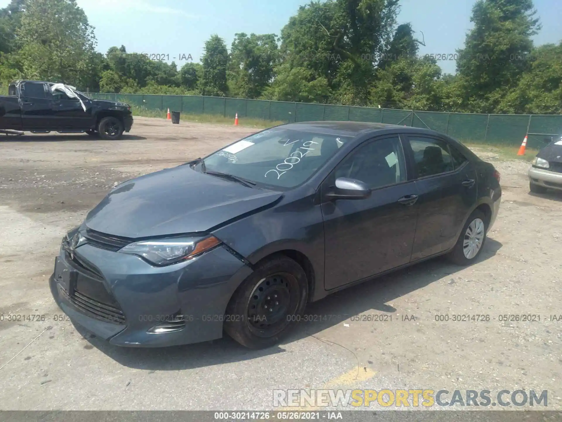 2 Photograph of a damaged car 2T1BURHE5KC200219 TOYOTA COROLLA 2019