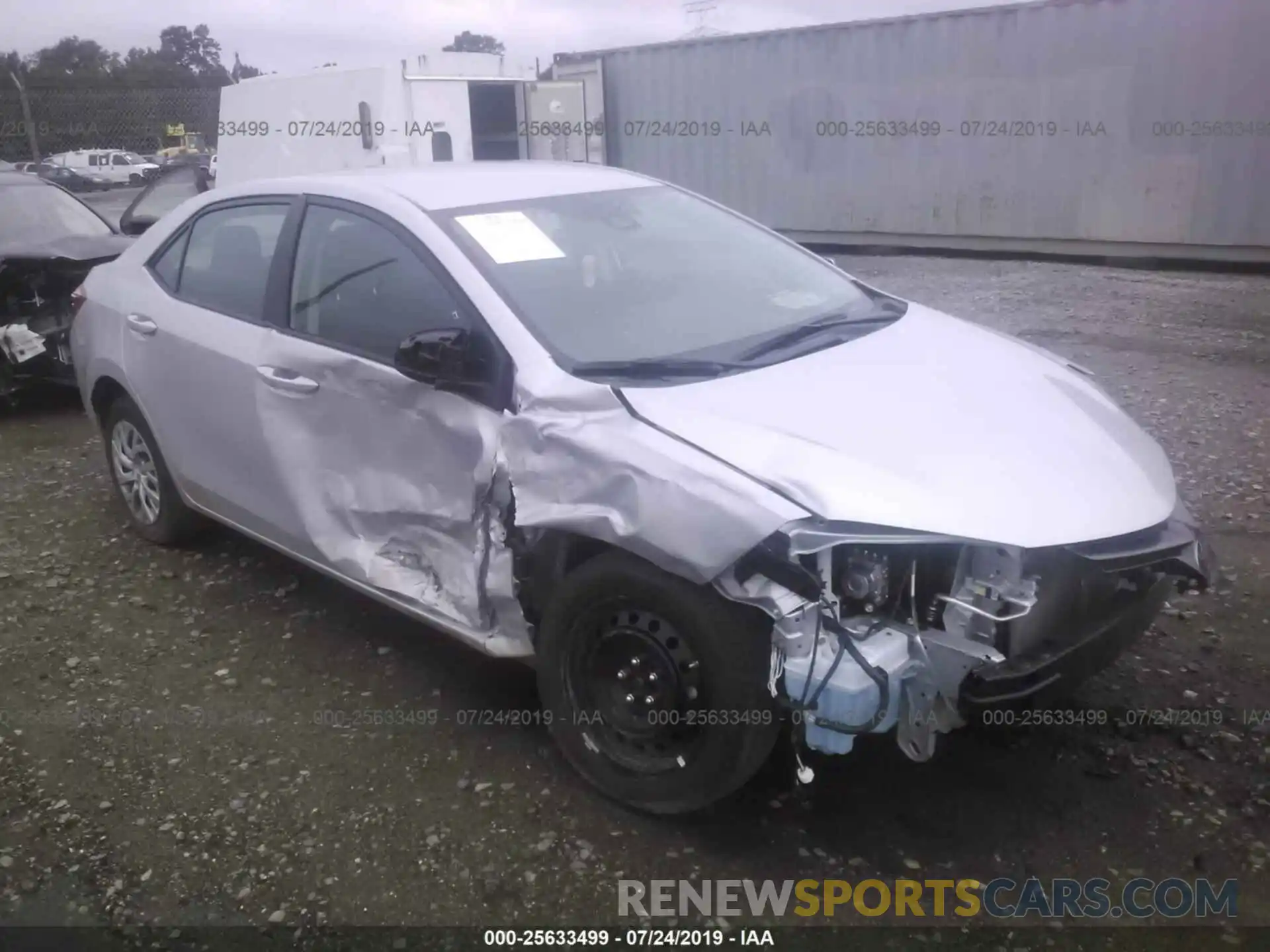 1 Photograph of a damaged car 2T1BURHE5KC200575 TOYOTA COROLLA 2019