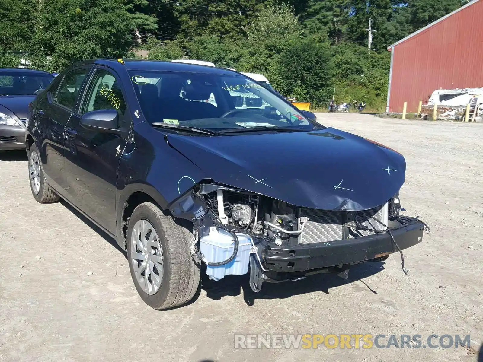 1 Photograph of a damaged car 2T1BURHE5KC201175 TOYOTA COROLLA 2019