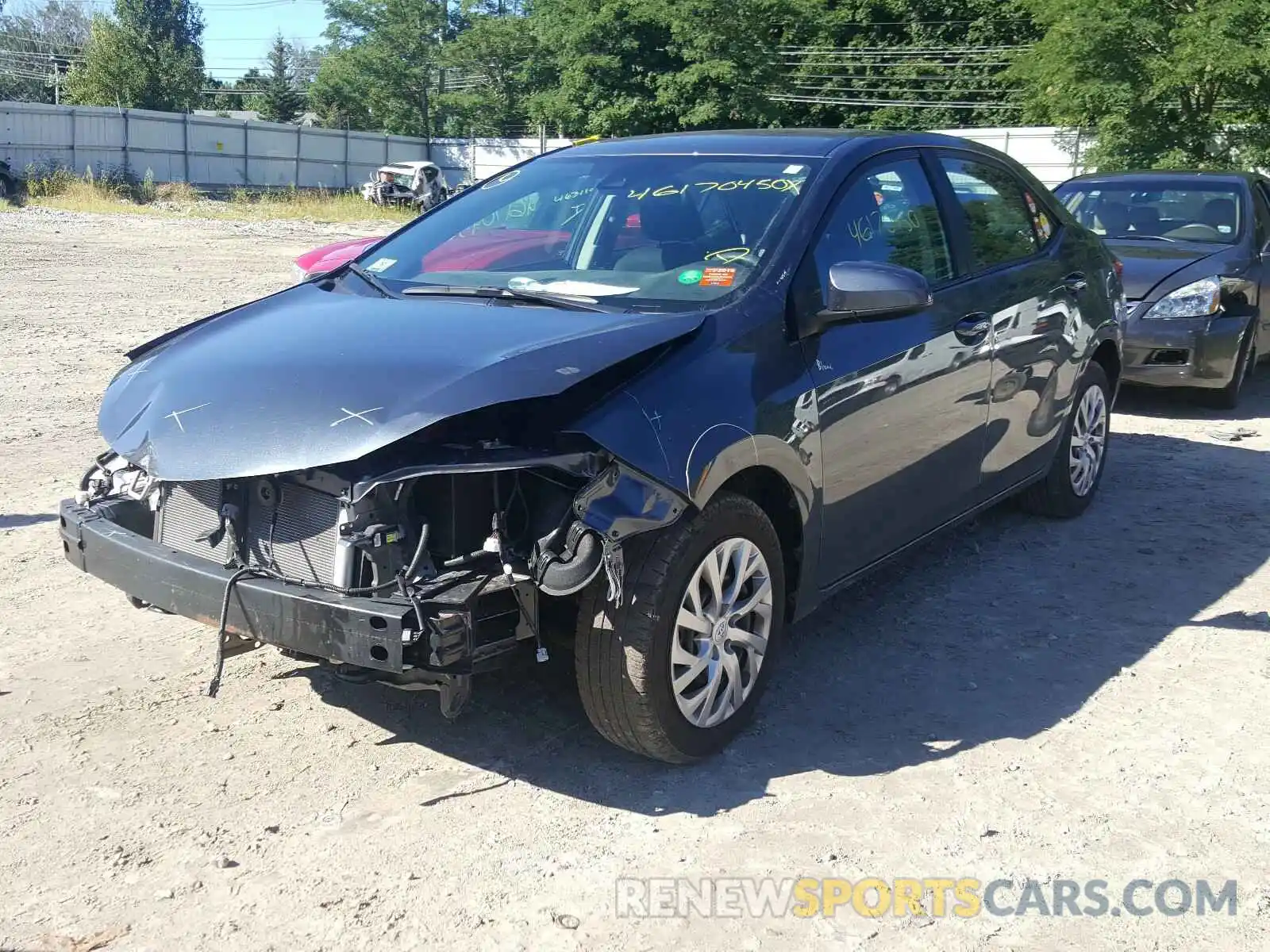 2 Photograph of a damaged car 2T1BURHE5KC201175 TOYOTA COROLLA 2019