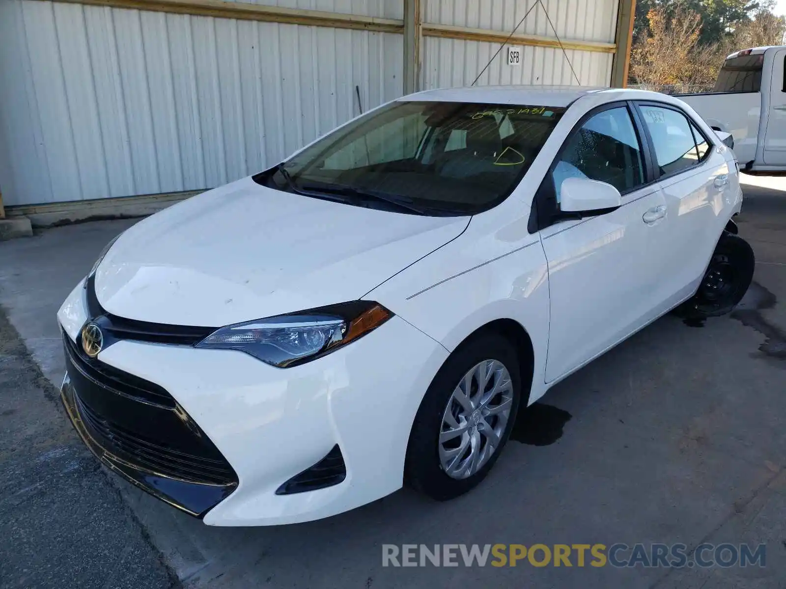 2 Photograph of a damaged car 2T1BURHE5KC201855 TOYOTA COROLLA 2019