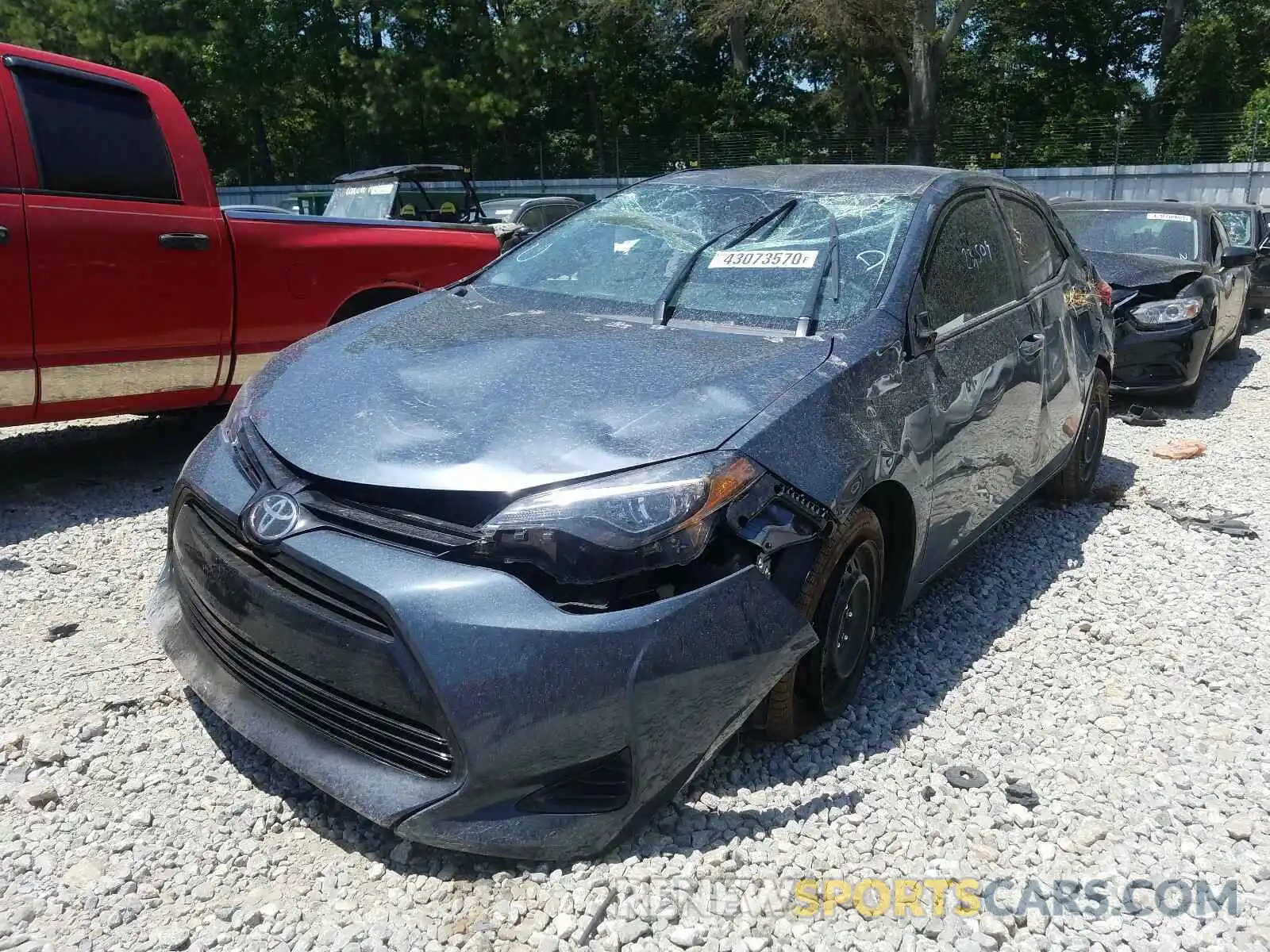 2 Photograph of a damaged car 2T1BURHE5KC202021 TOYOTA COROLLA 2019