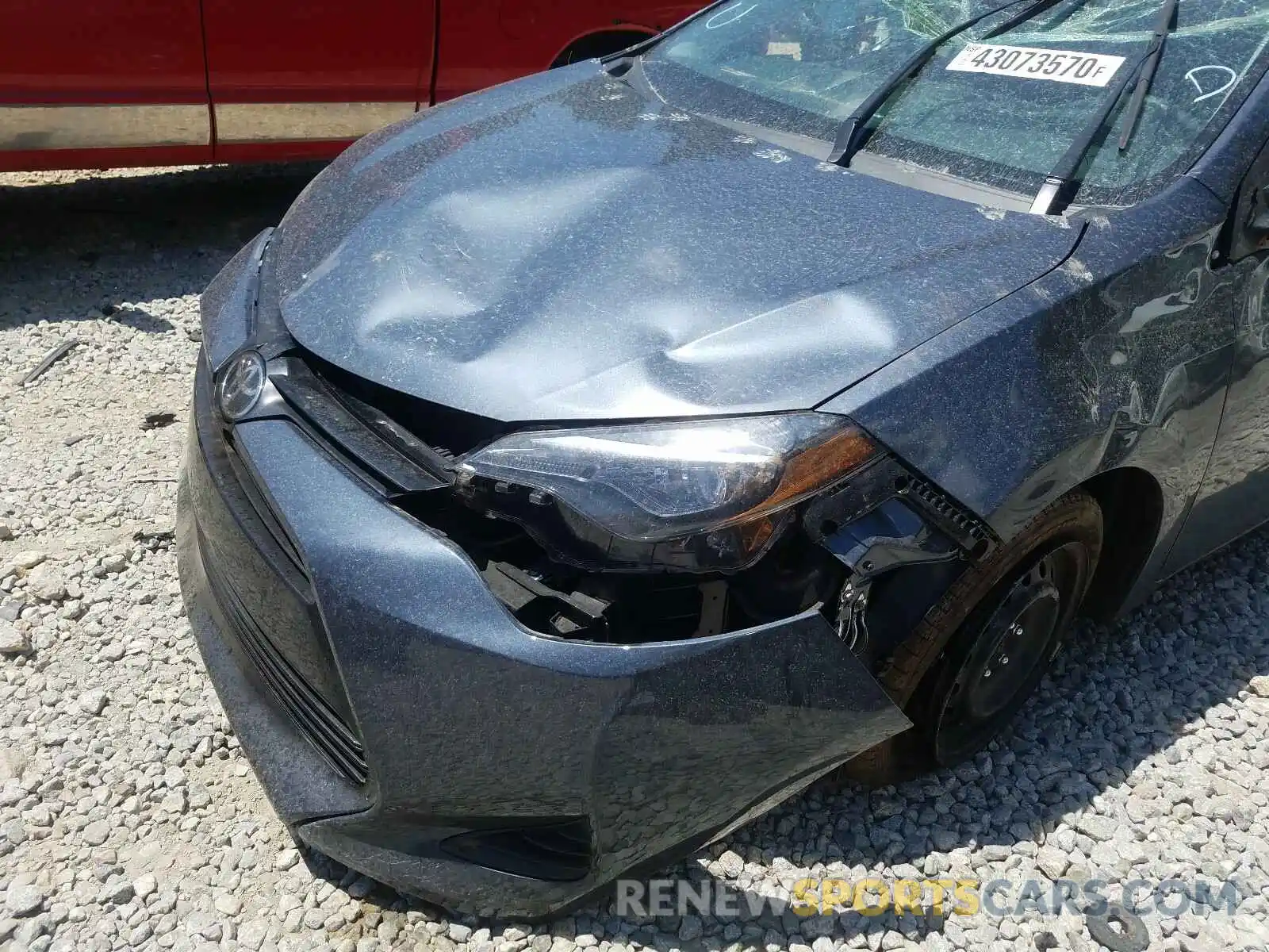 9 Photograph of a damaged car 2T1BURHE5KC202021 TOYOTA COROLLA 2019