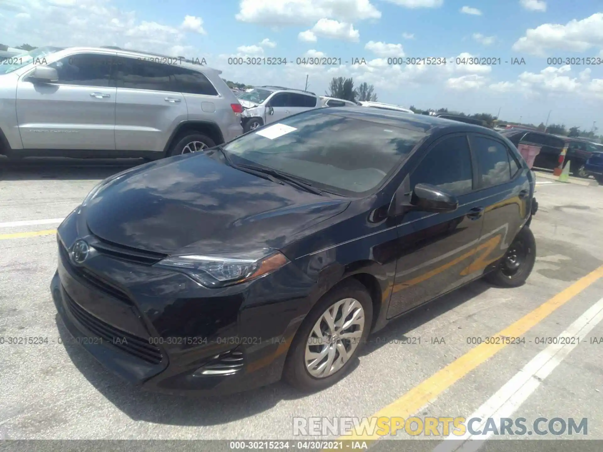 2 Photograph of a damaged car 2T1BURHE5KC202861 TOYOTA COROLLA 2019