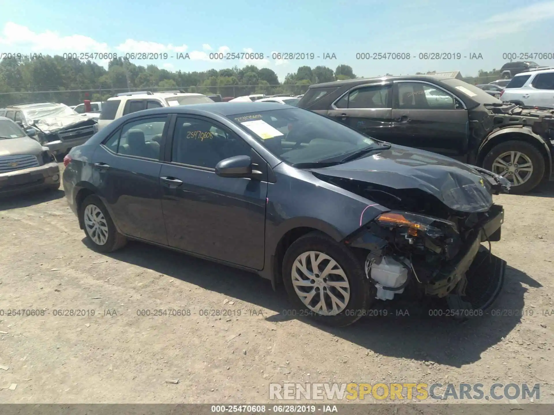 1 Photograph of a damaged car 2T1BURHE5KC203167 TOYOTA COROLLA 2019