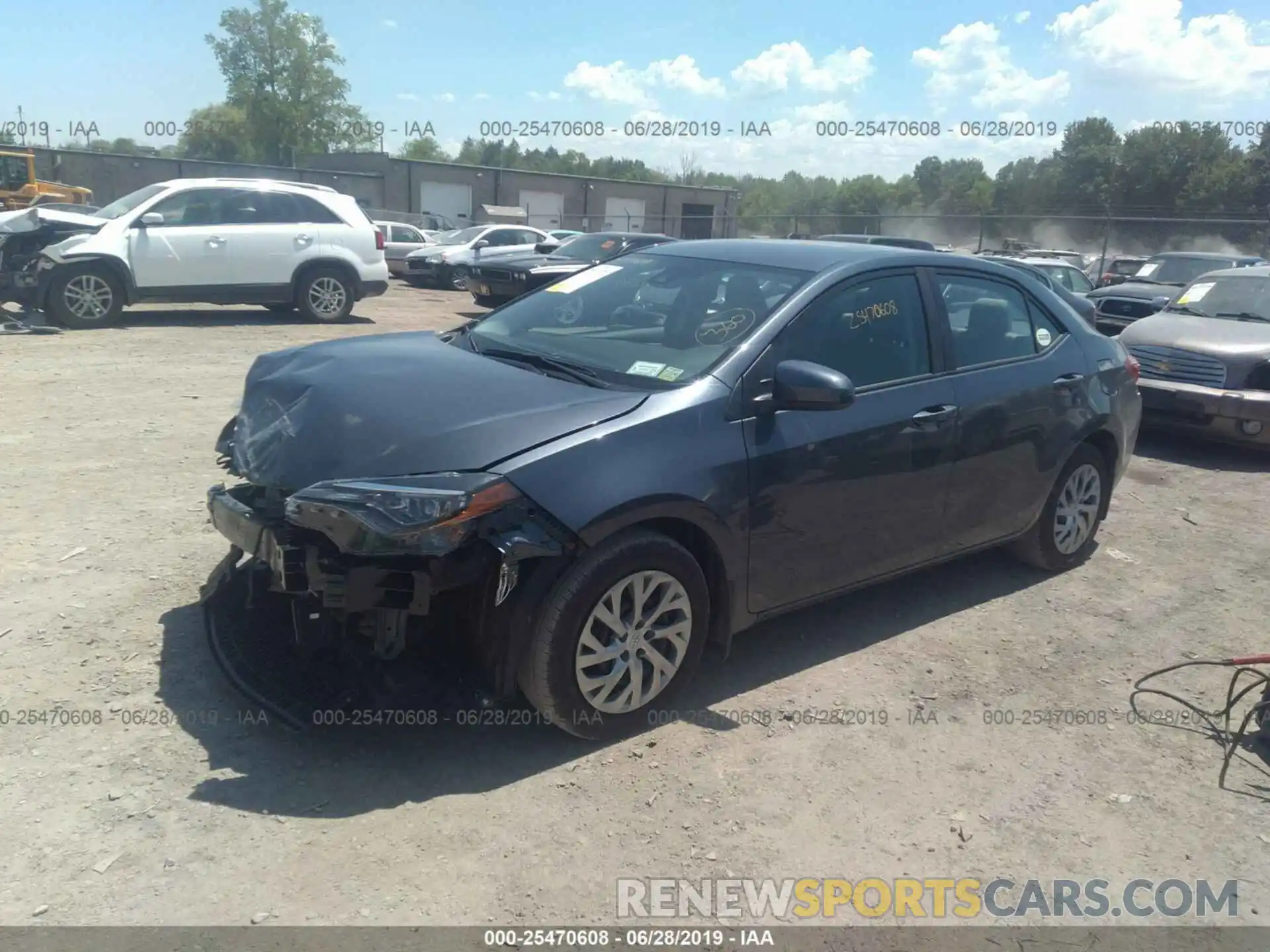 2 Photograph of a damaged car 2T1BURHE5KC203167 TOYOTA COROLLA 2019