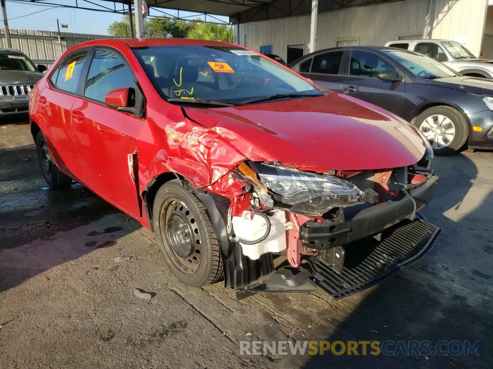 1 Photograph of a damaged car 2T1BURHE5KC203542 TOYOTA COROLLA 2019