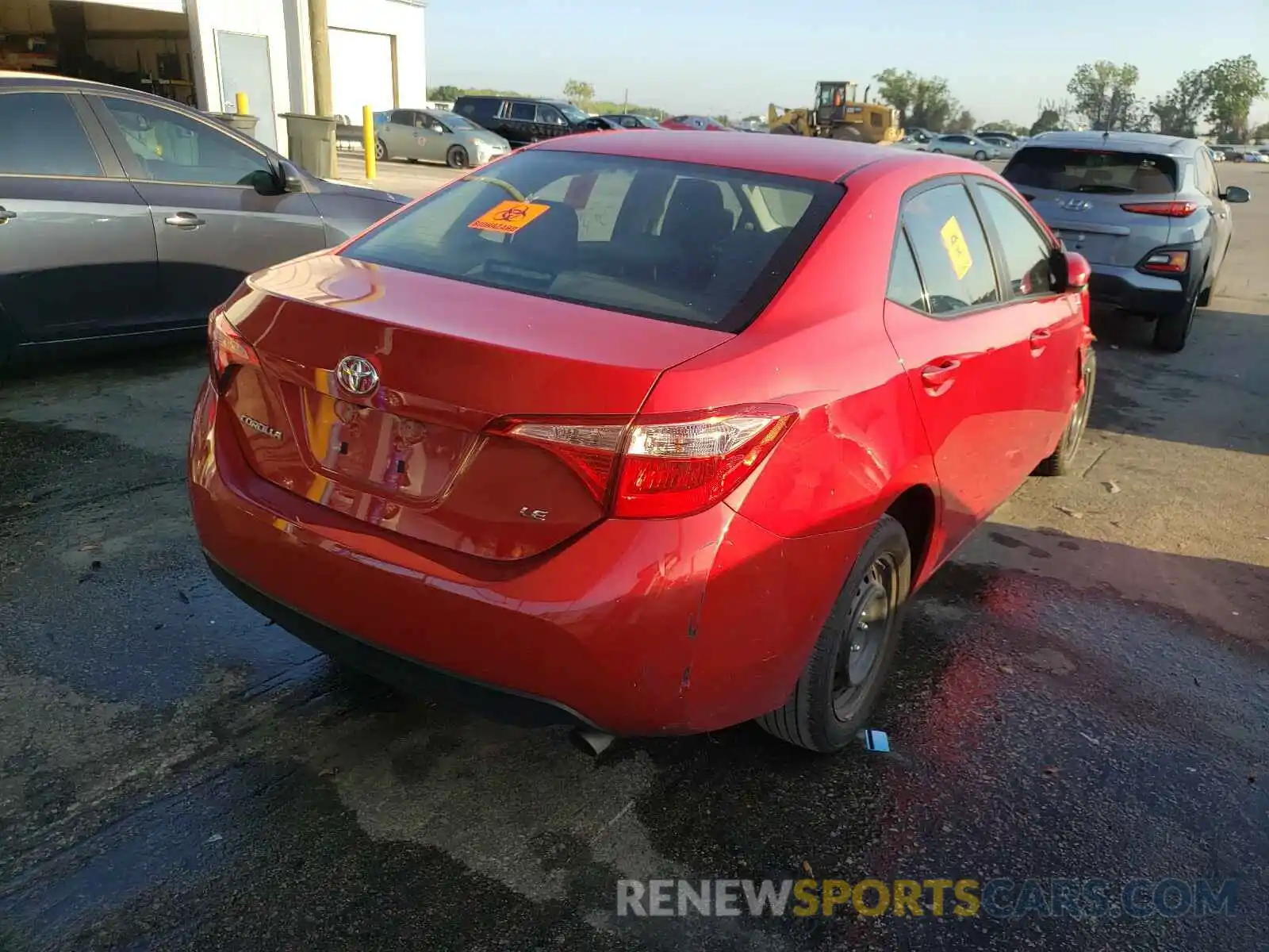 4 Photograph of a damaged car 2T1BURHE5KC203542 TOYOTA COROLLA 2019