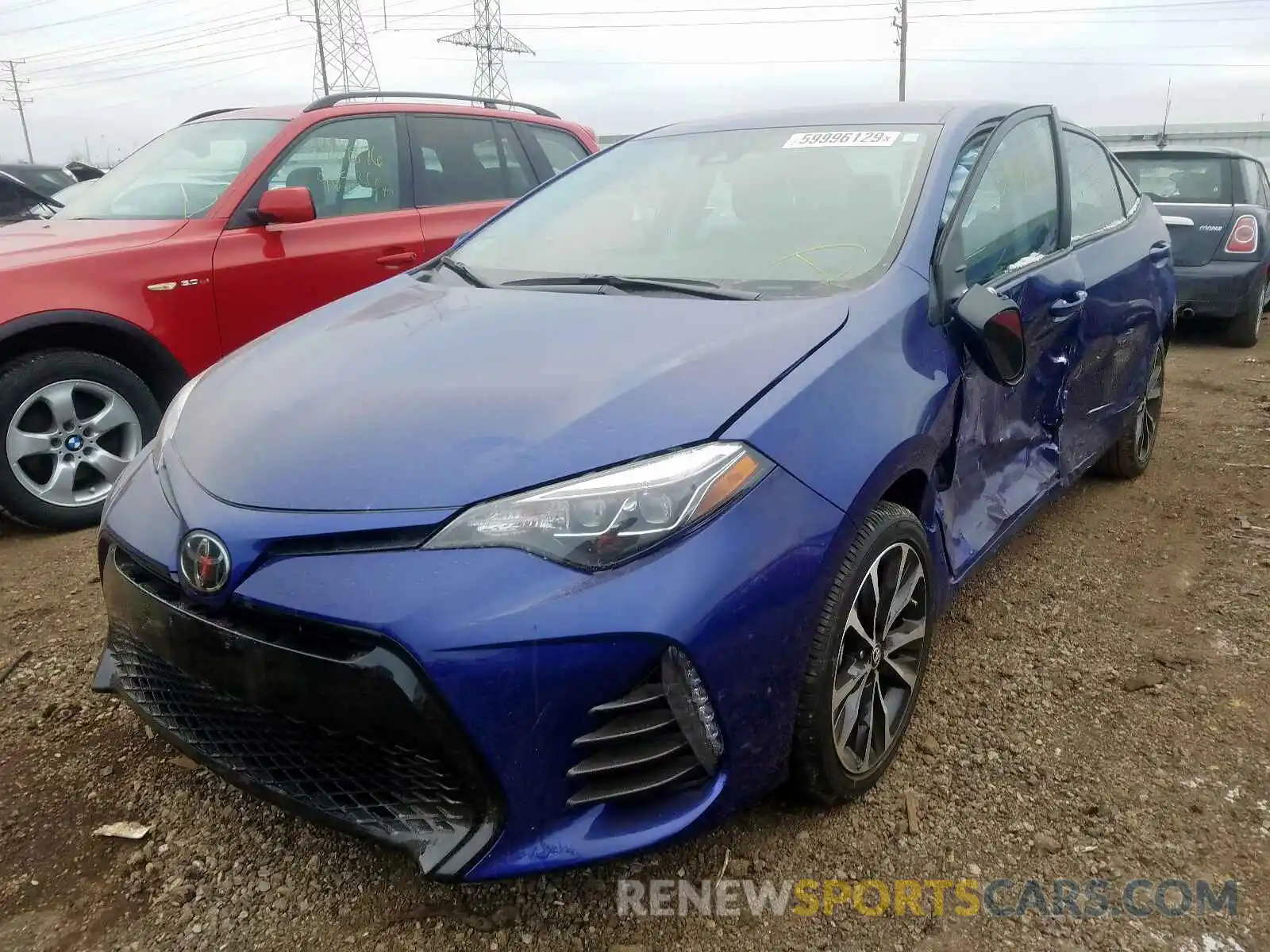 2 Photograph of a damaged car 2T1BURHE5KC203721 TOYOTA COROLLA 2019