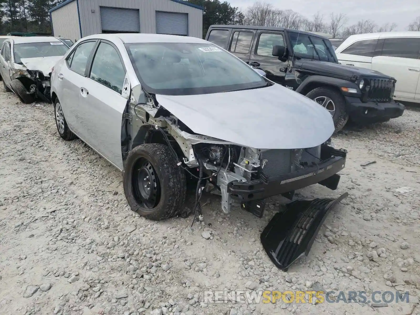 1 Photograph of a damaged car 2T1BURHE5KC205713 TOYOTA COROLLA 2019