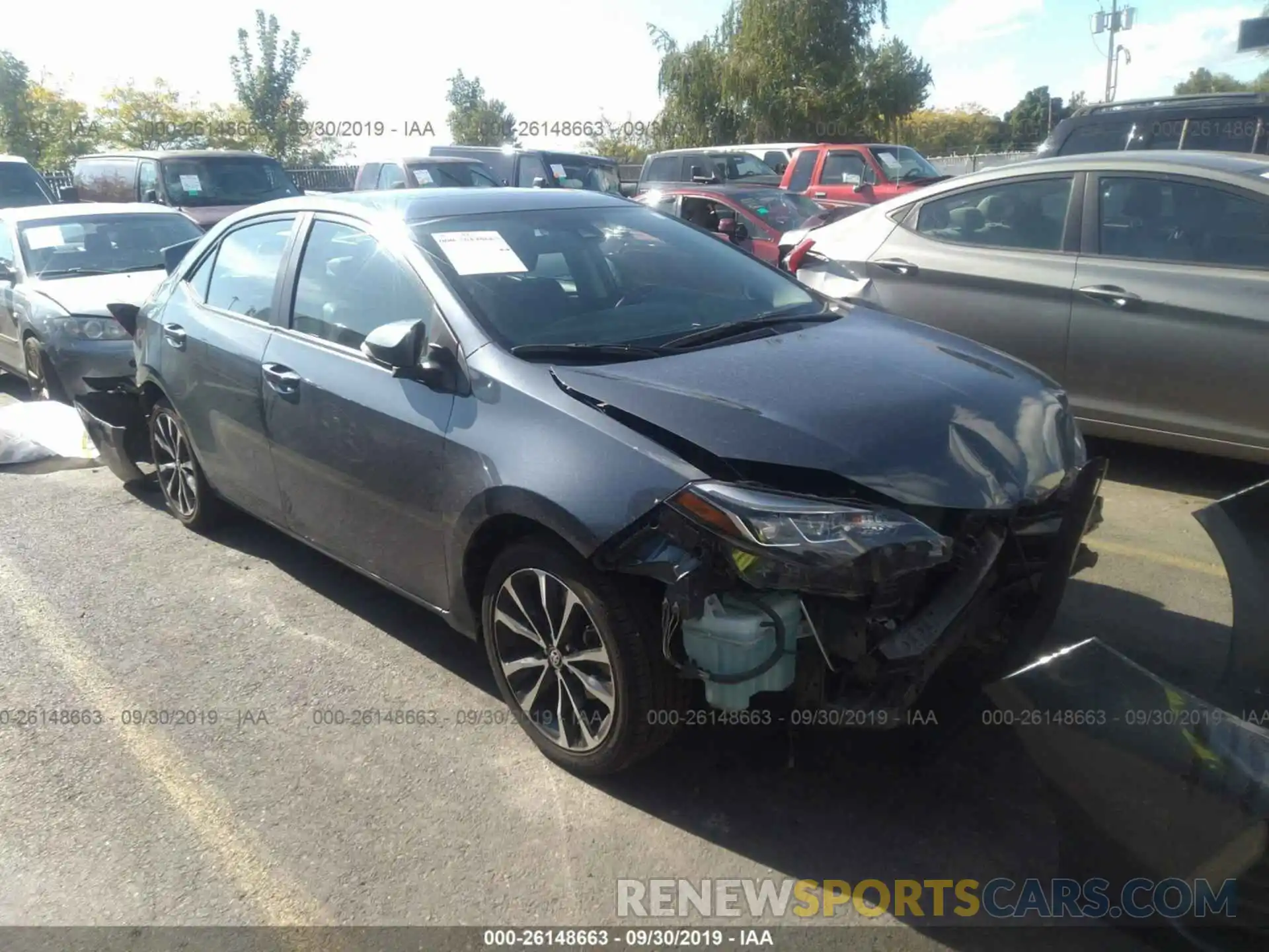 1 Photograph of a damaged car 2T1BURHE5KC206537 TOYOTA COROLLA 2019