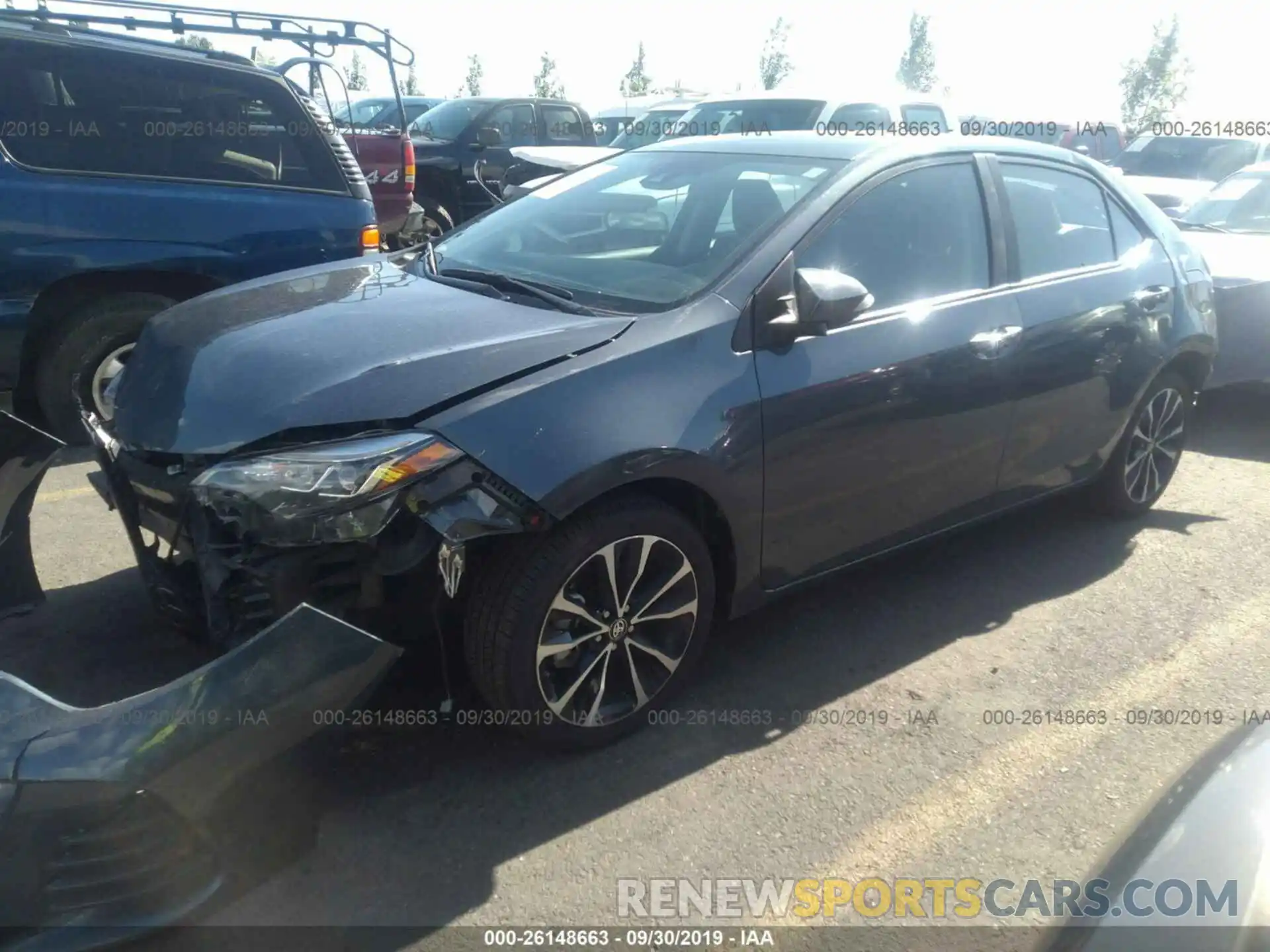 2 Photograph of a damaged car 2T1BURHE5KC206537 TOYOTA COROLLA 2019