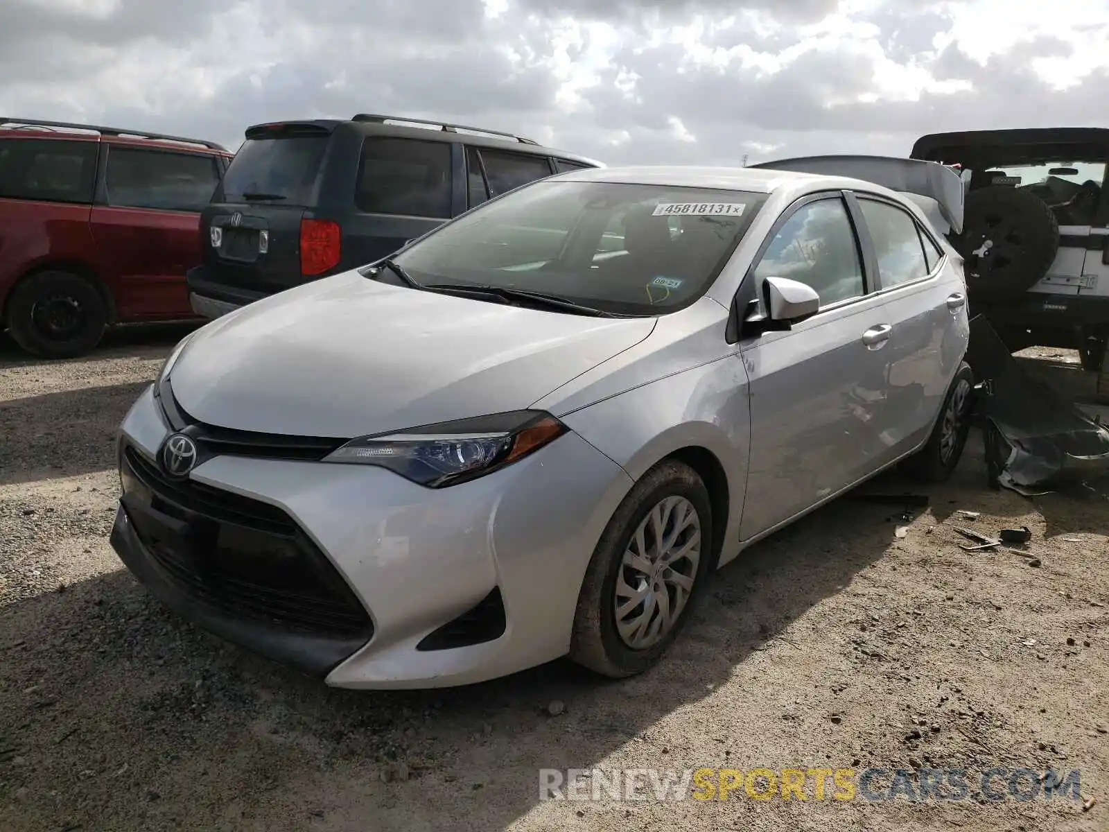 2 Photograph of a damaged car 2T1BURHE5KC206988 TOYOTA COROLLA 2019