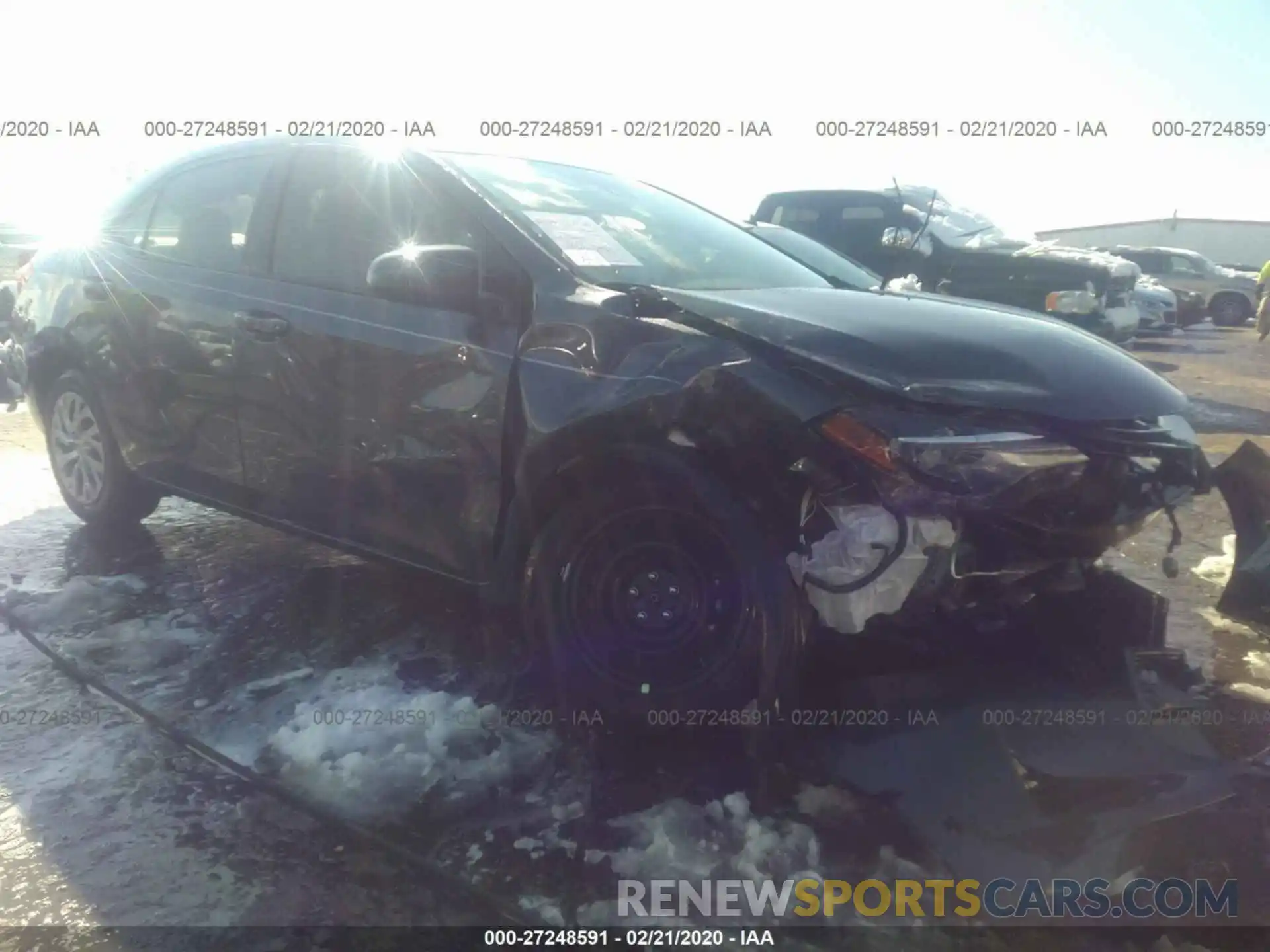 1 Photograph of a damaged car 2T1BURHE5KC208630 TOYOTA COROLLA 2019