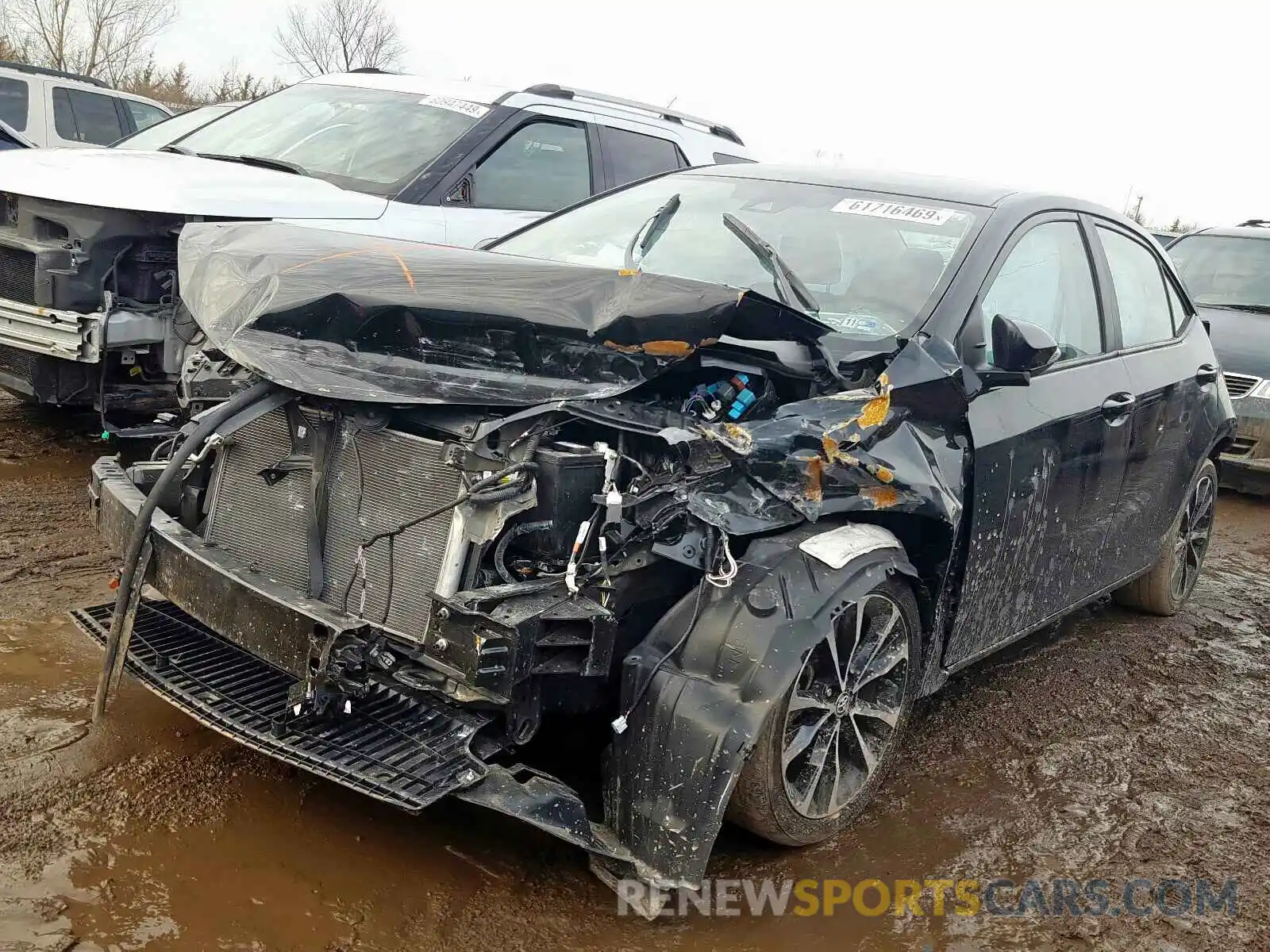 2 Photograph of a damaged car 2T1BURHE5KC208949 TOYOTA COROLLA 2019