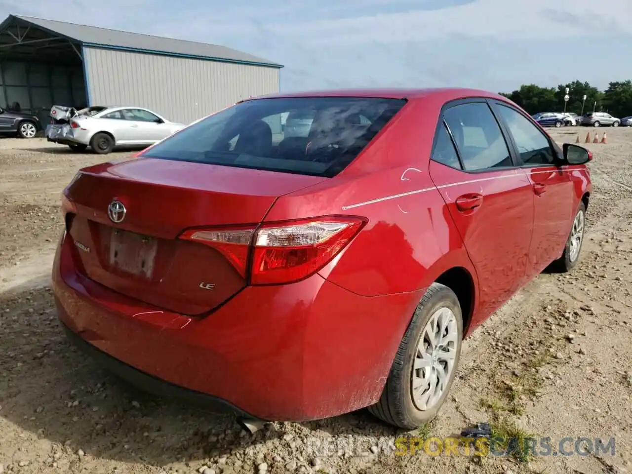 4 Photograph of a damaged car 2T1BURHE5KC209292 TOYOTA COROLLA 2019