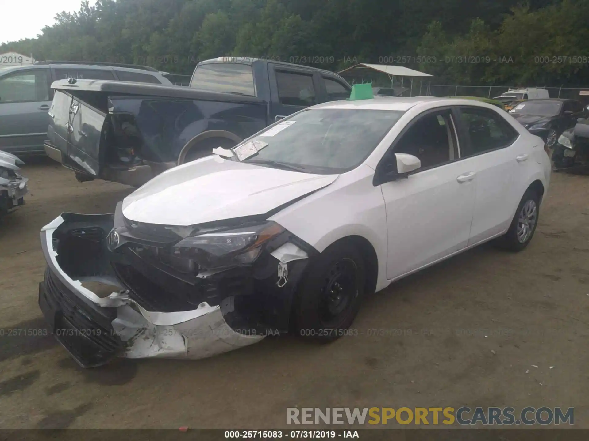 2 Photograph of a damaged car 2T1BURHE5KC209678 TOYOTA COROLLA 2019