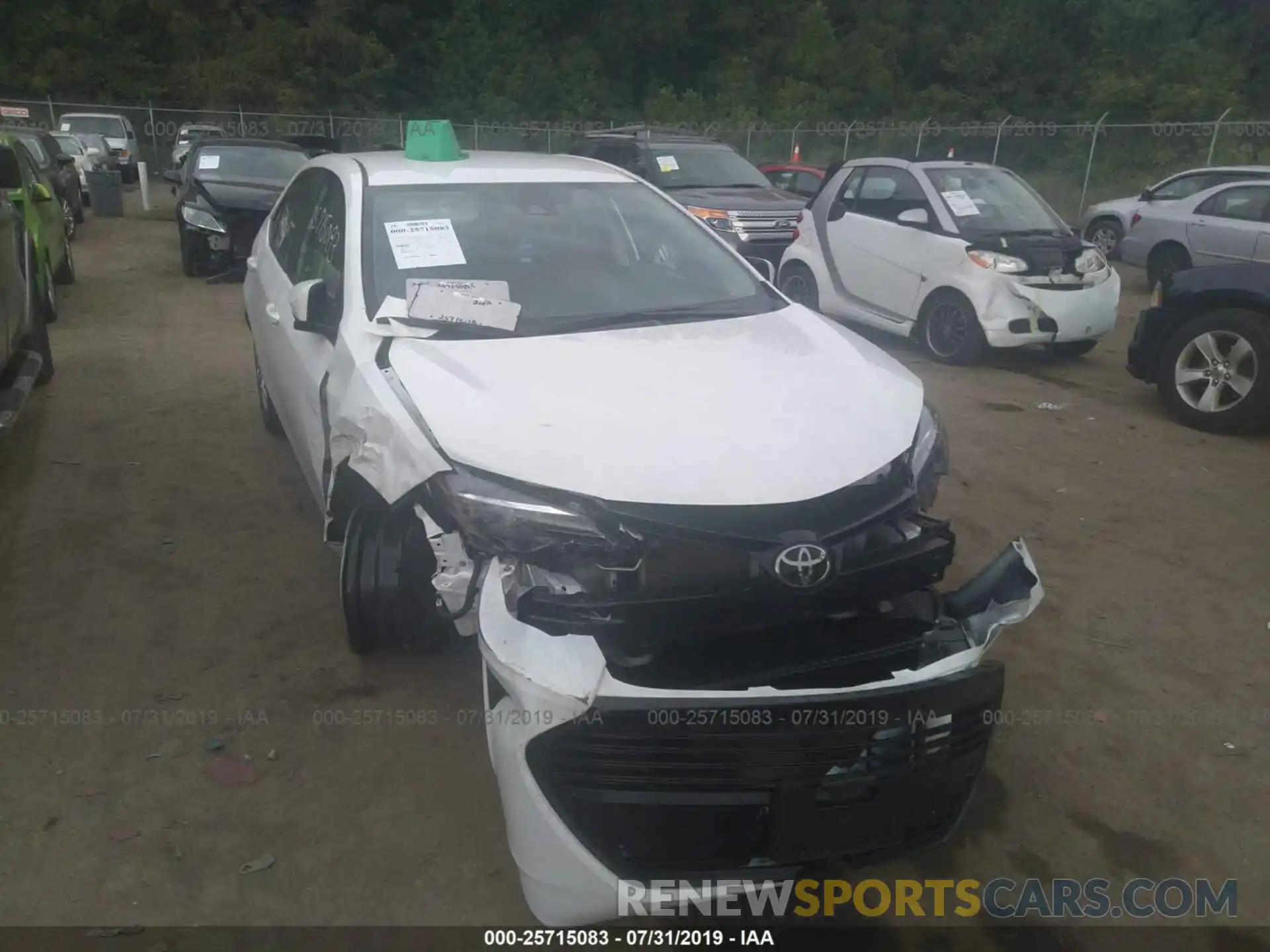 6 Photograph of a damaged car 2T1BURHE5KC209678 TOYOTA COROLLA 2019