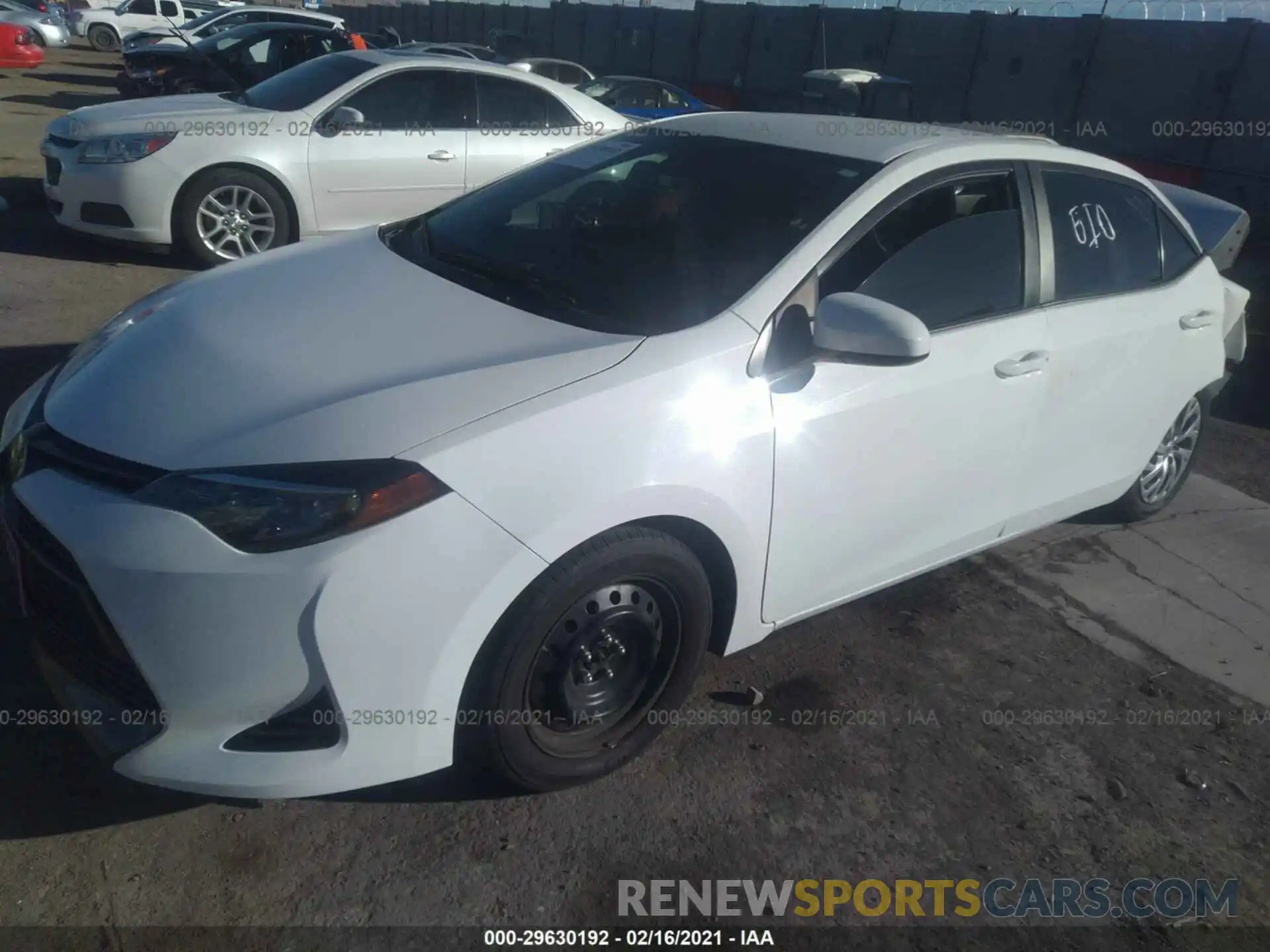 2 Photograph of a damaged car 2T1BURHE5KC211138 TOYOTA COROLLA 2019