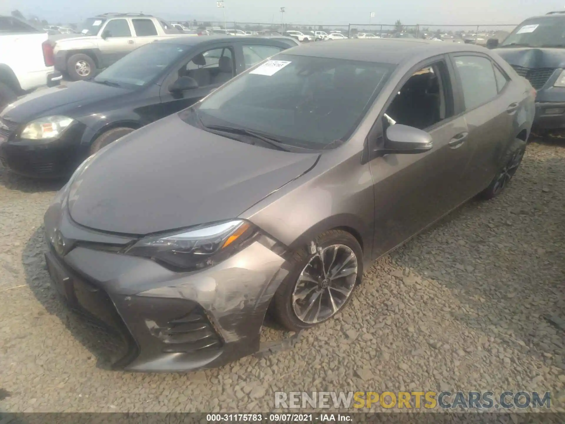 2 Photograph of a damaged car 2T1BURHE5KC211351 TOYOTA COROLLA 2019